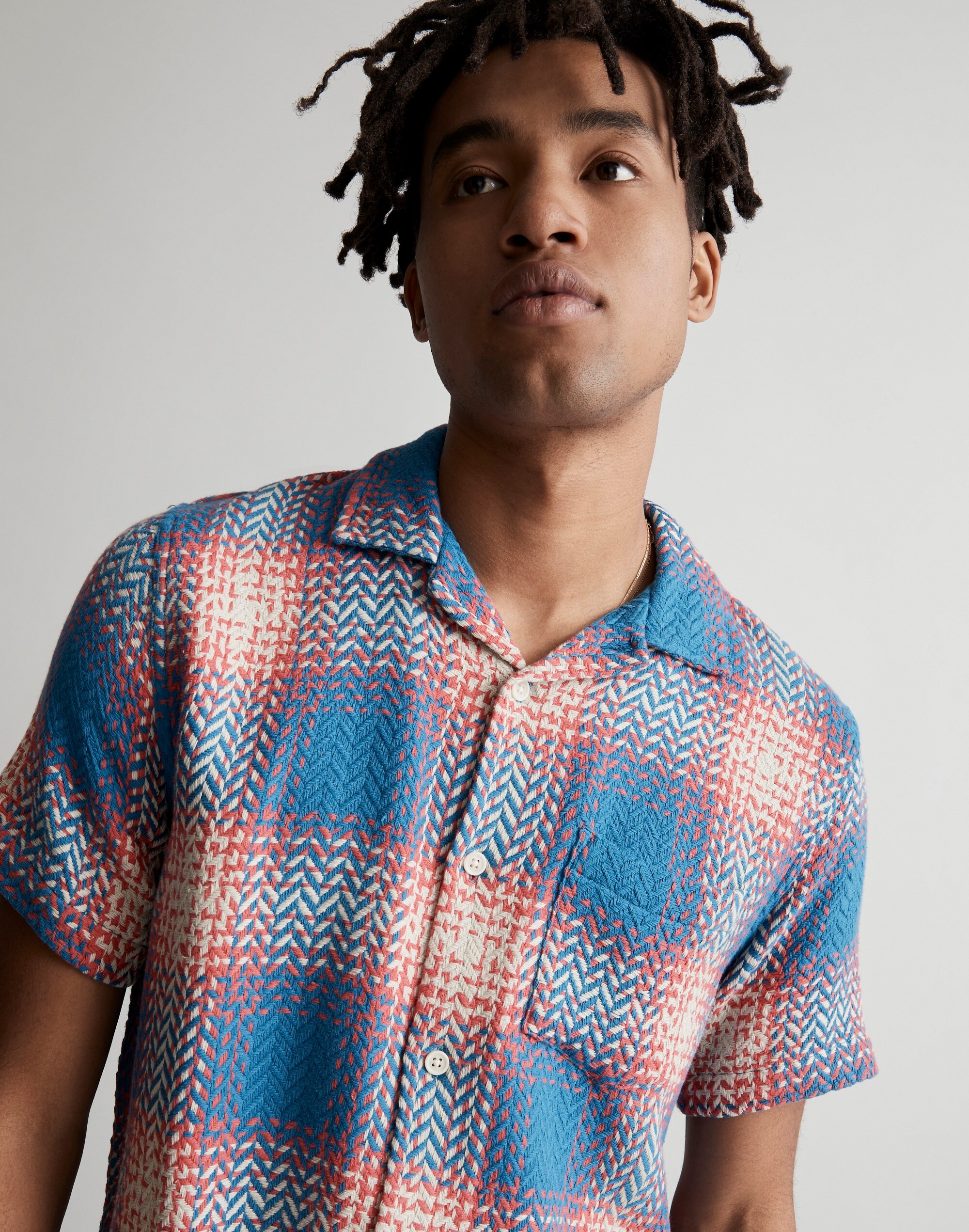 Corridor&reg; Firecracker Acid Plaid Short-Sleeve Shirt