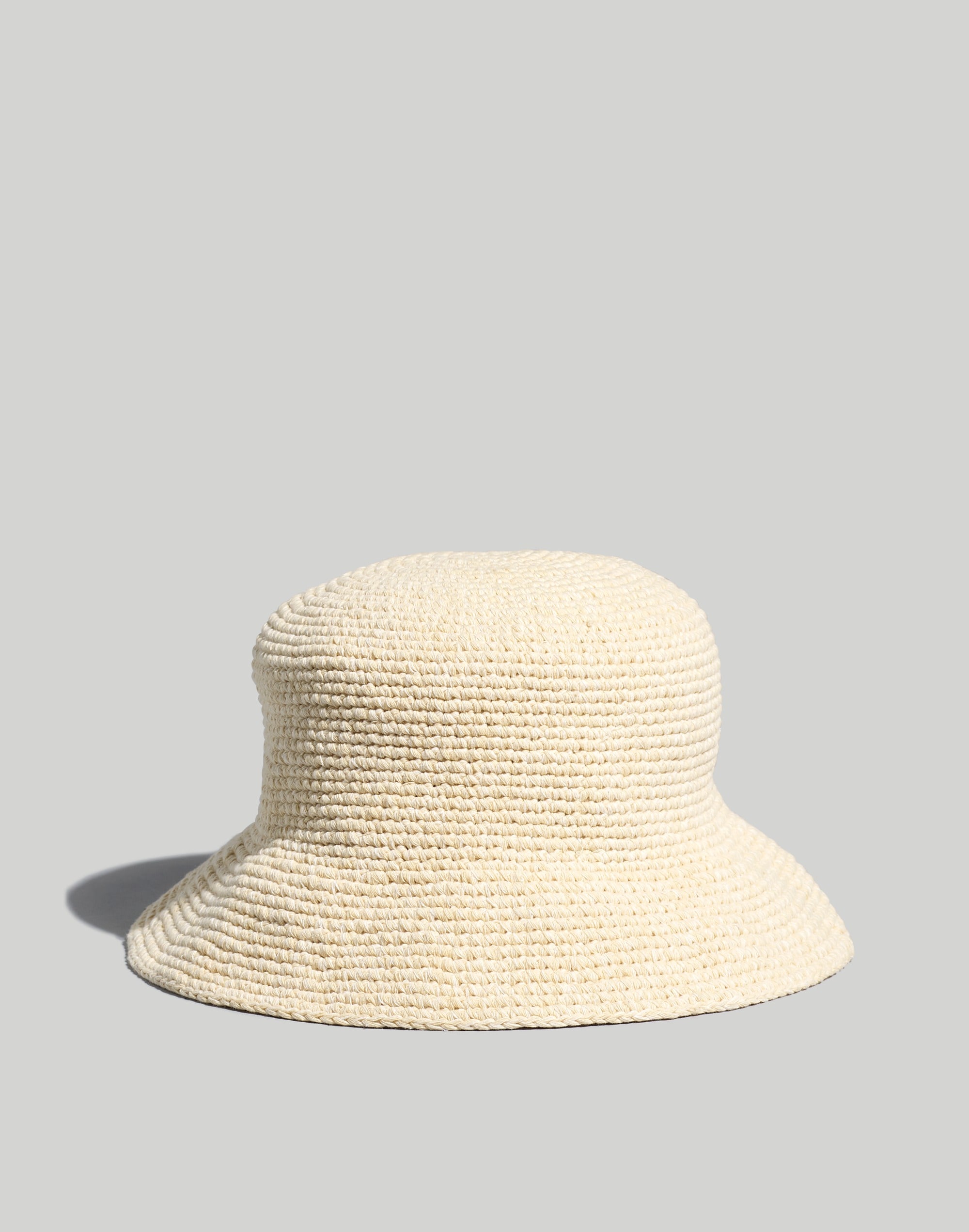 Mw Crocheted Bucket Hat In Sand