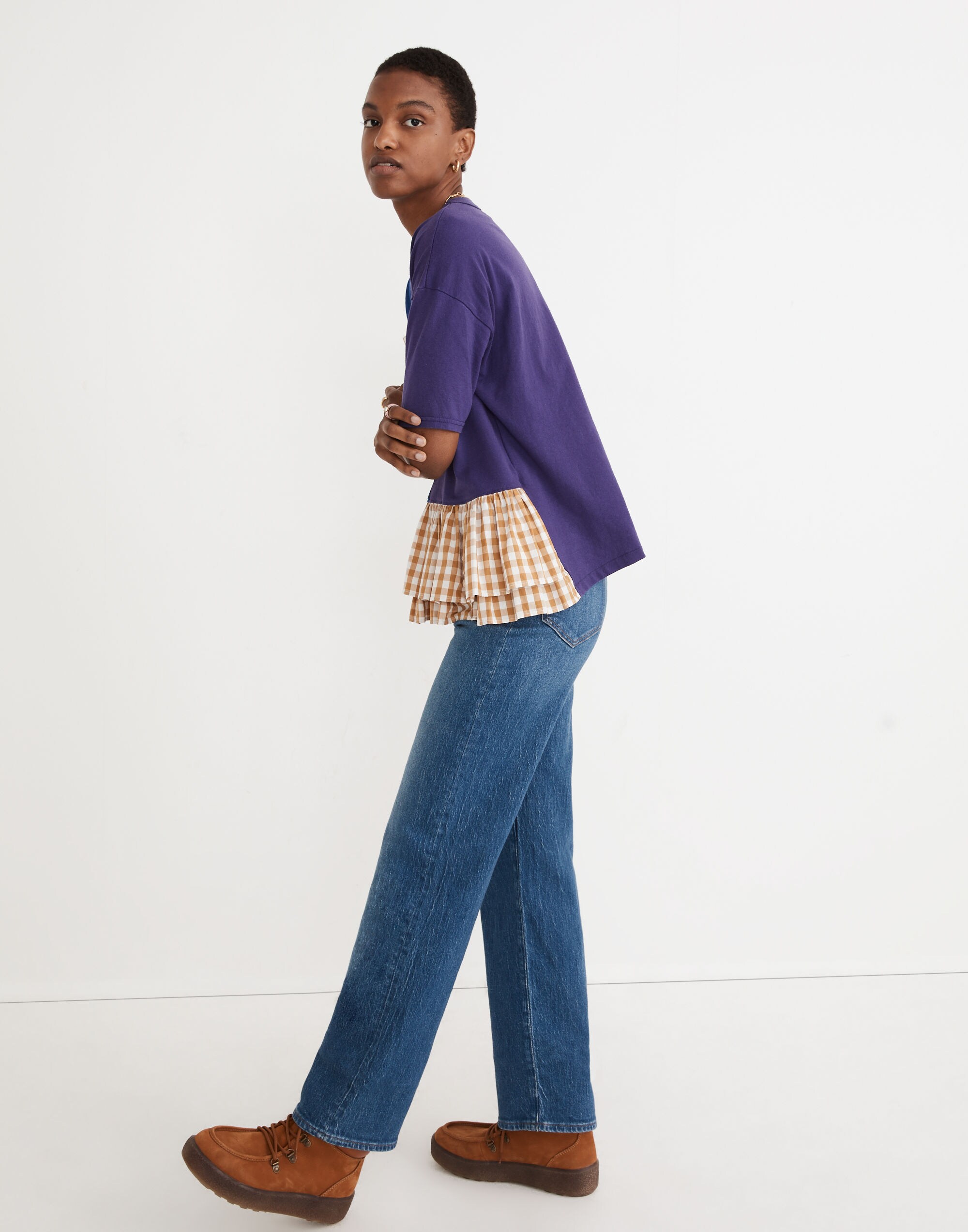 Madewell x Rentrayage Upcycled Peplum Graphic Tee