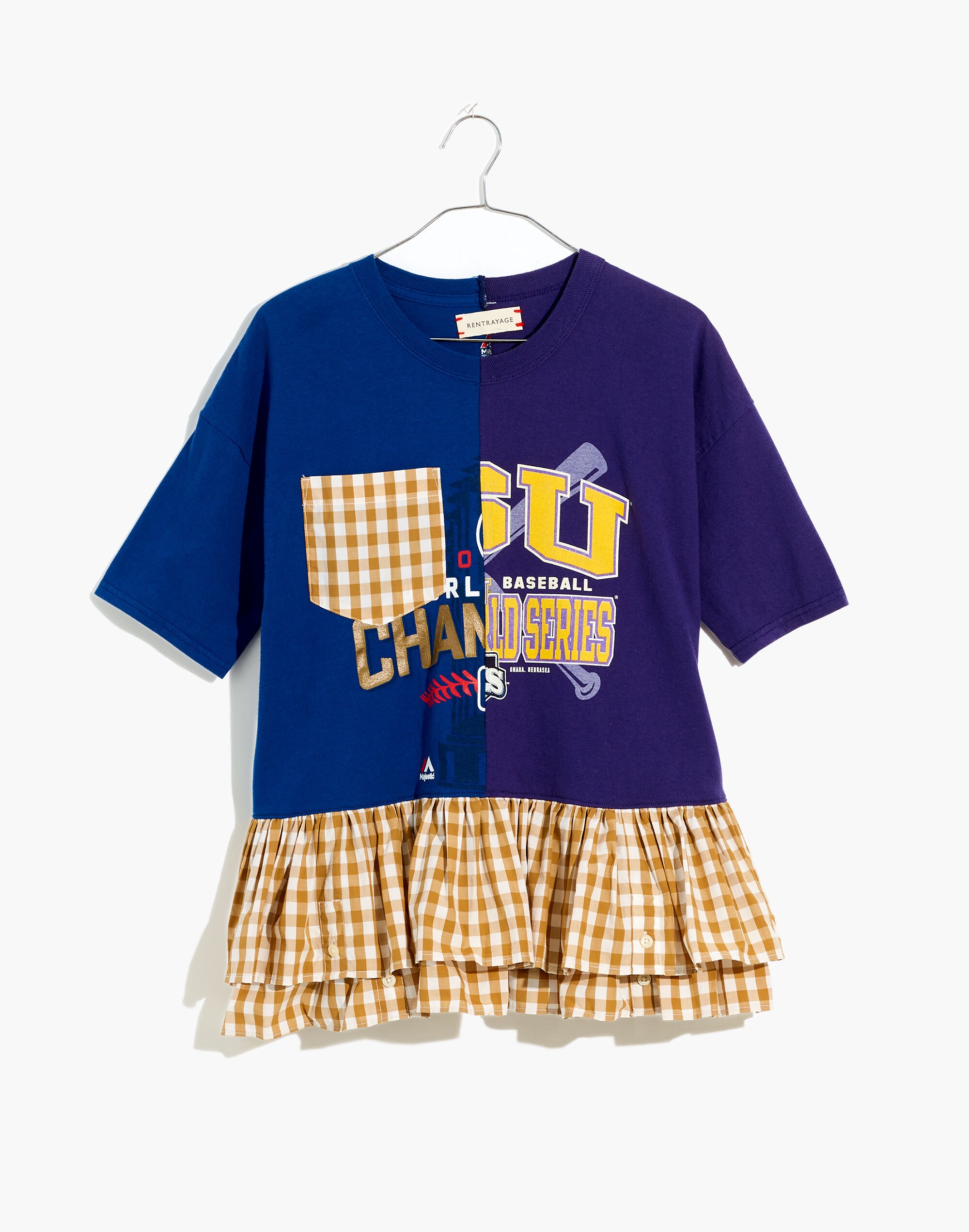 Madewell x Rentrayage Upcycled Peplum Graphic Tee