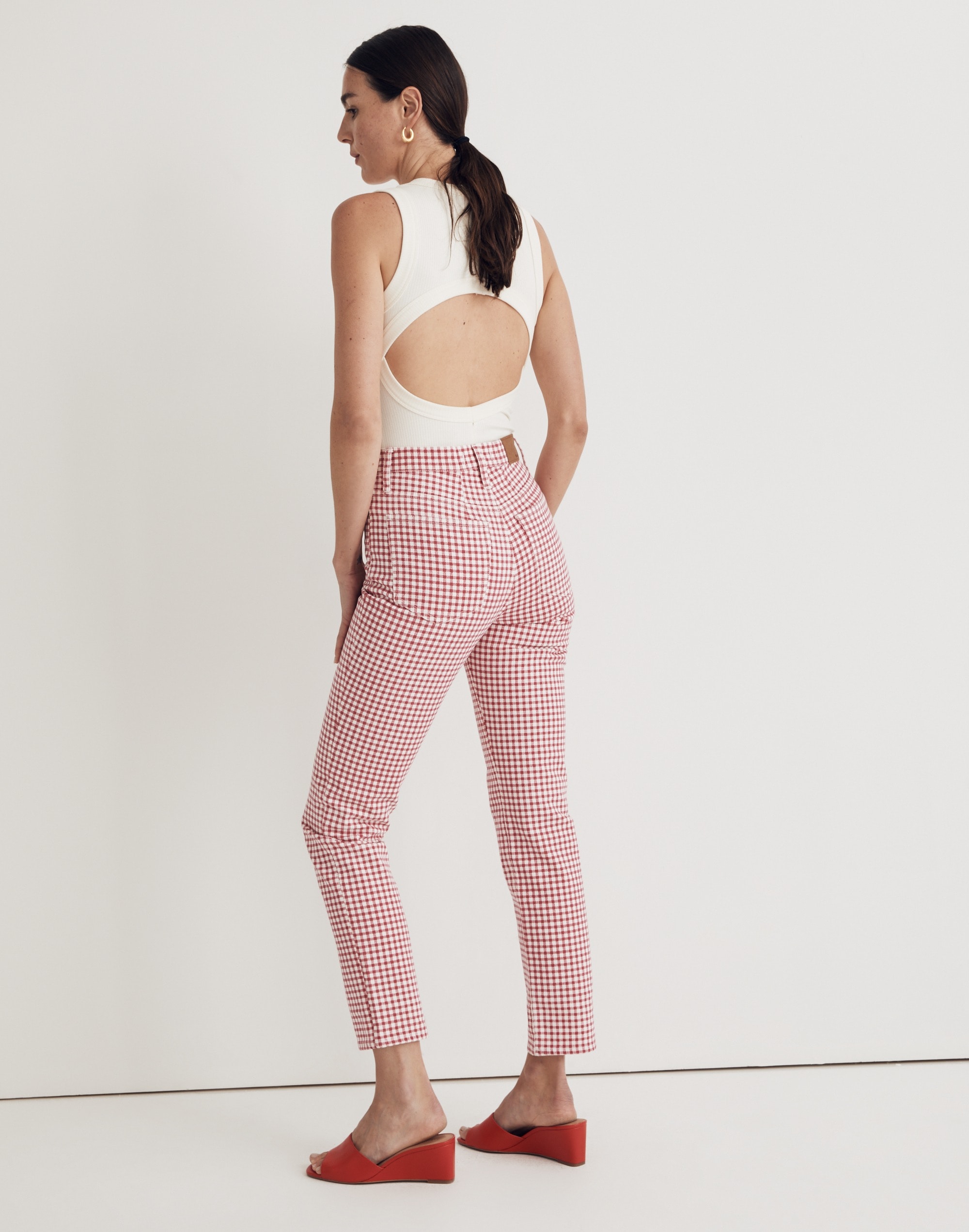 The Perfect Vintage Jean in Gingham Check