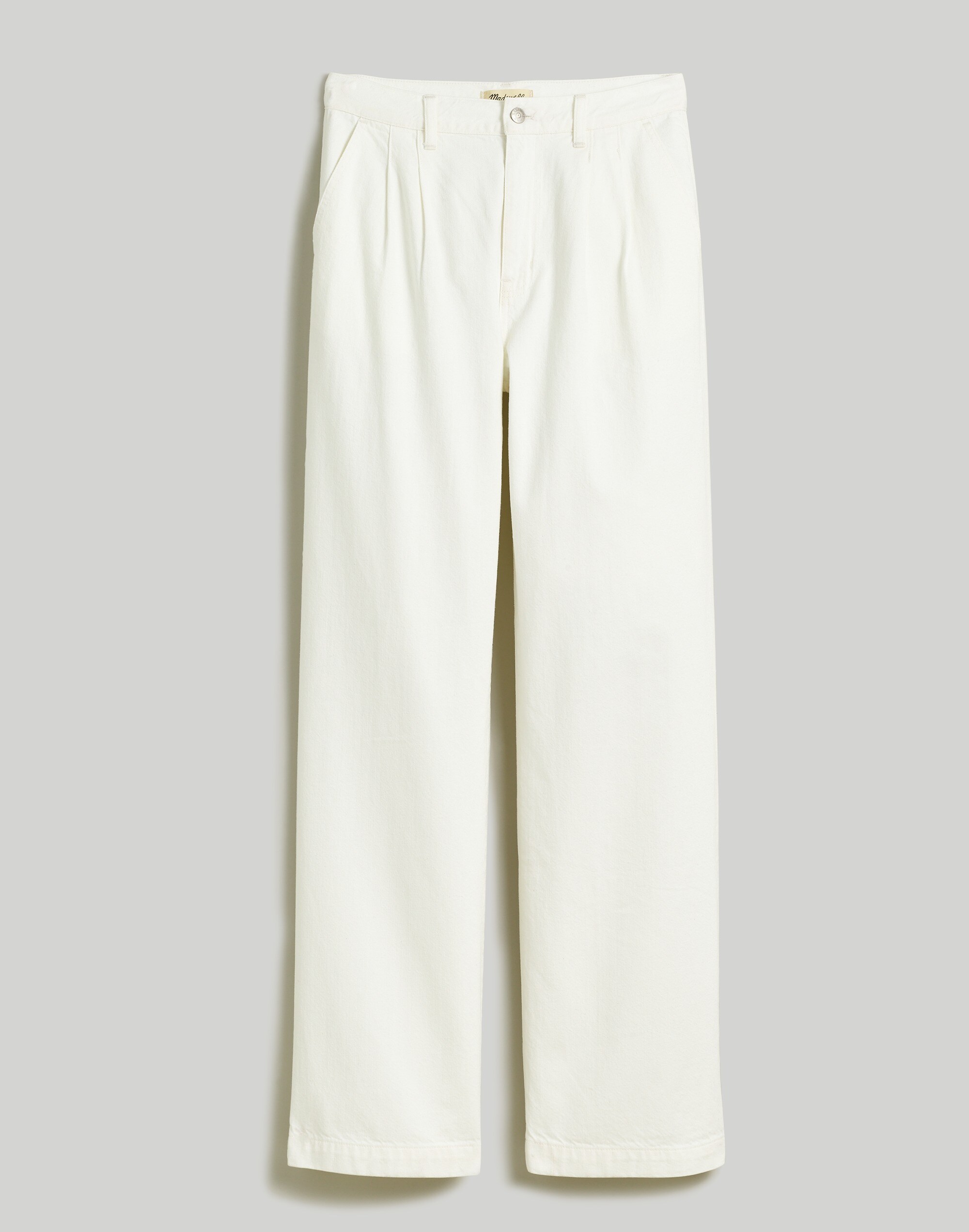 The Harlow Wide-Leg Jean in Tile White