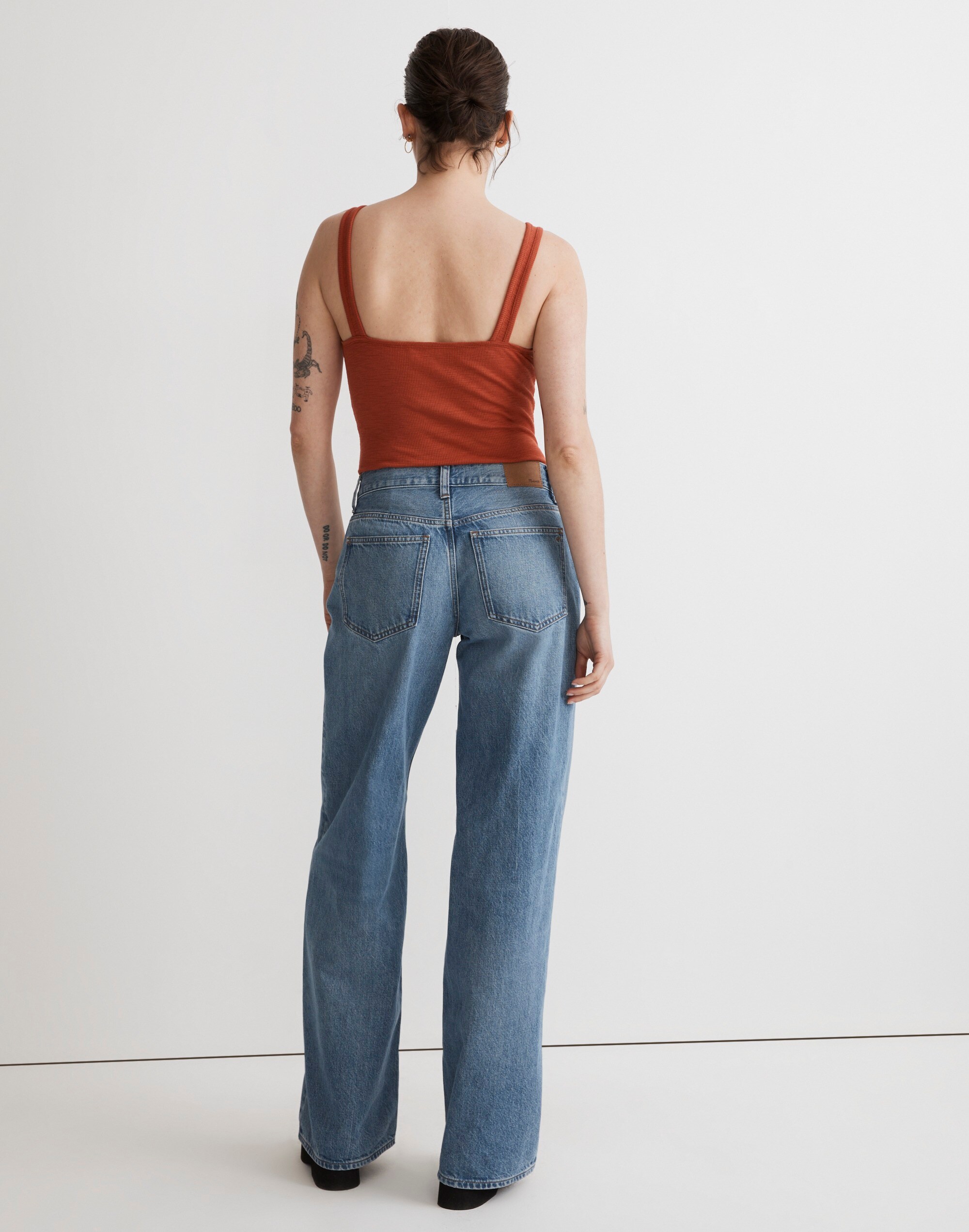 Low-Rise Superwide-Leg Jeans