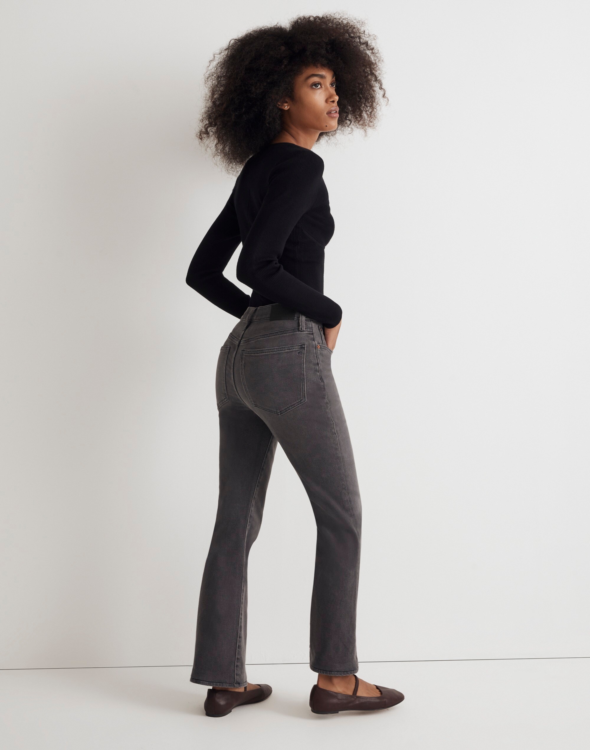 The Perfect Vintage Flare Crop Jean in Johnsville Wash
