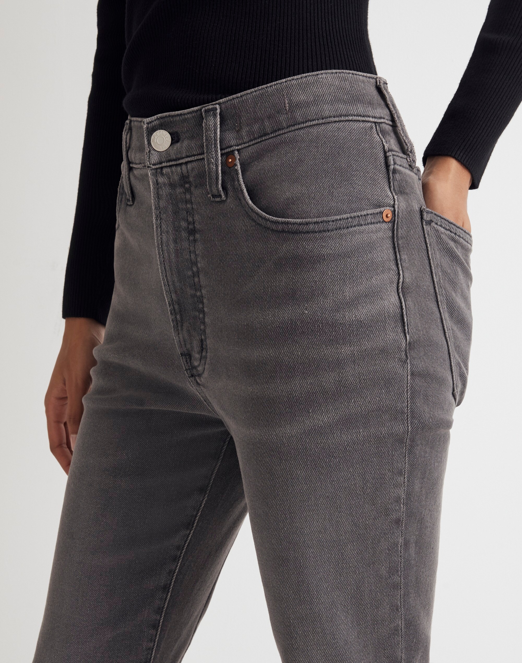 The Perfect Vintage Flare Crop Jean in Johnsville Wash