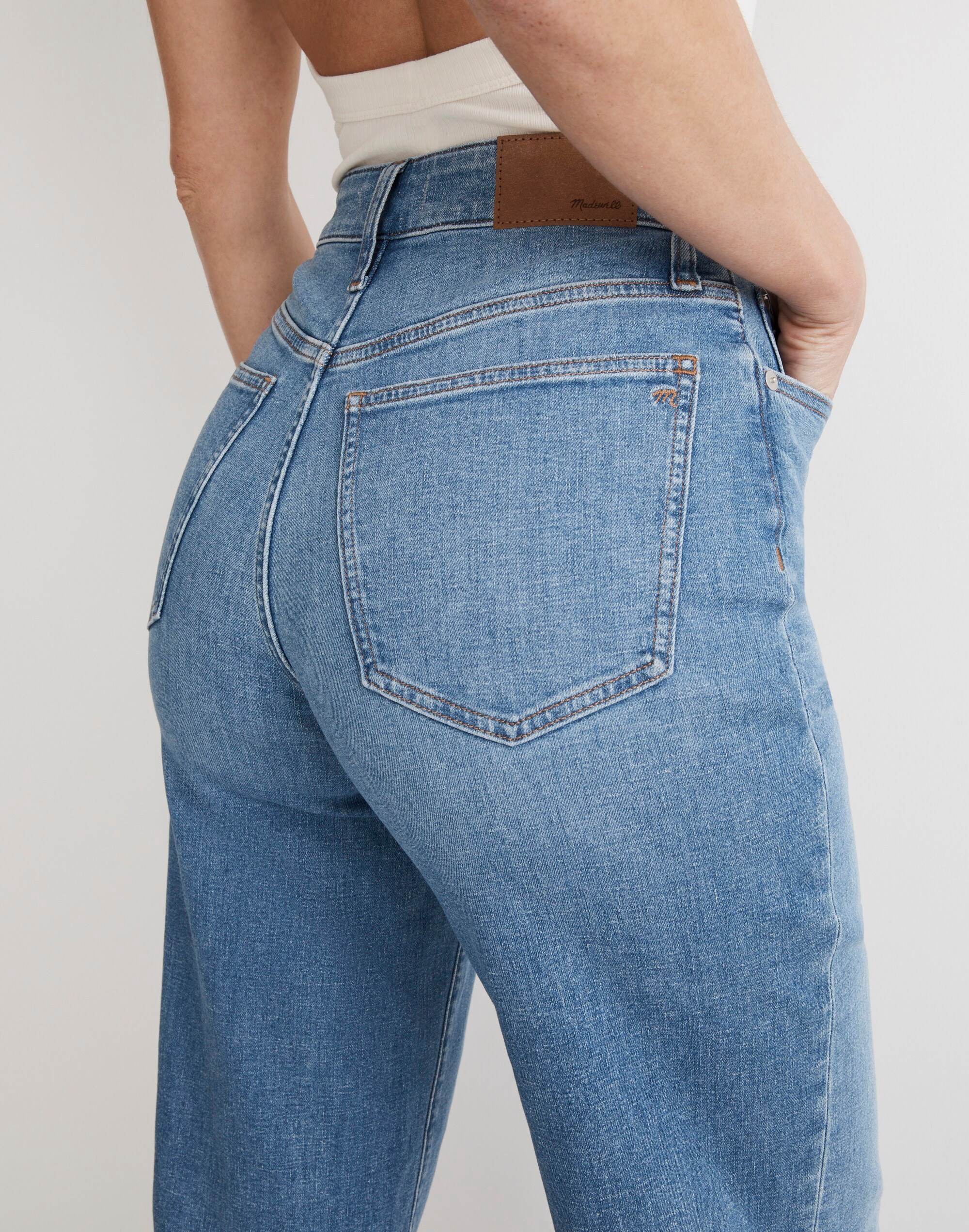 The Curvy Perfect Vintage Wide-Leg Crop Jean in Ohlman Wash