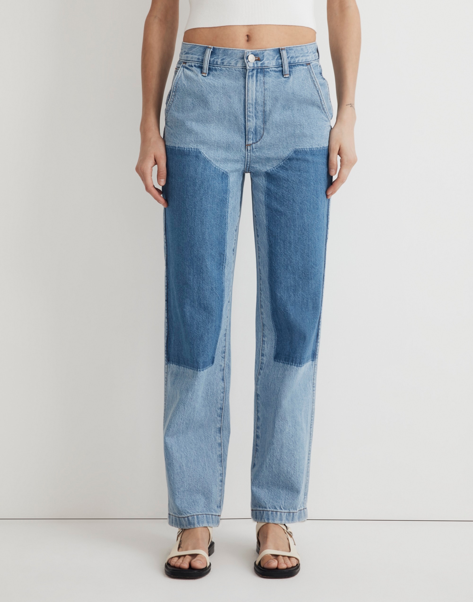 The '90s Straight Jean in Hazelfern Wash: Shadow-Panel Edition