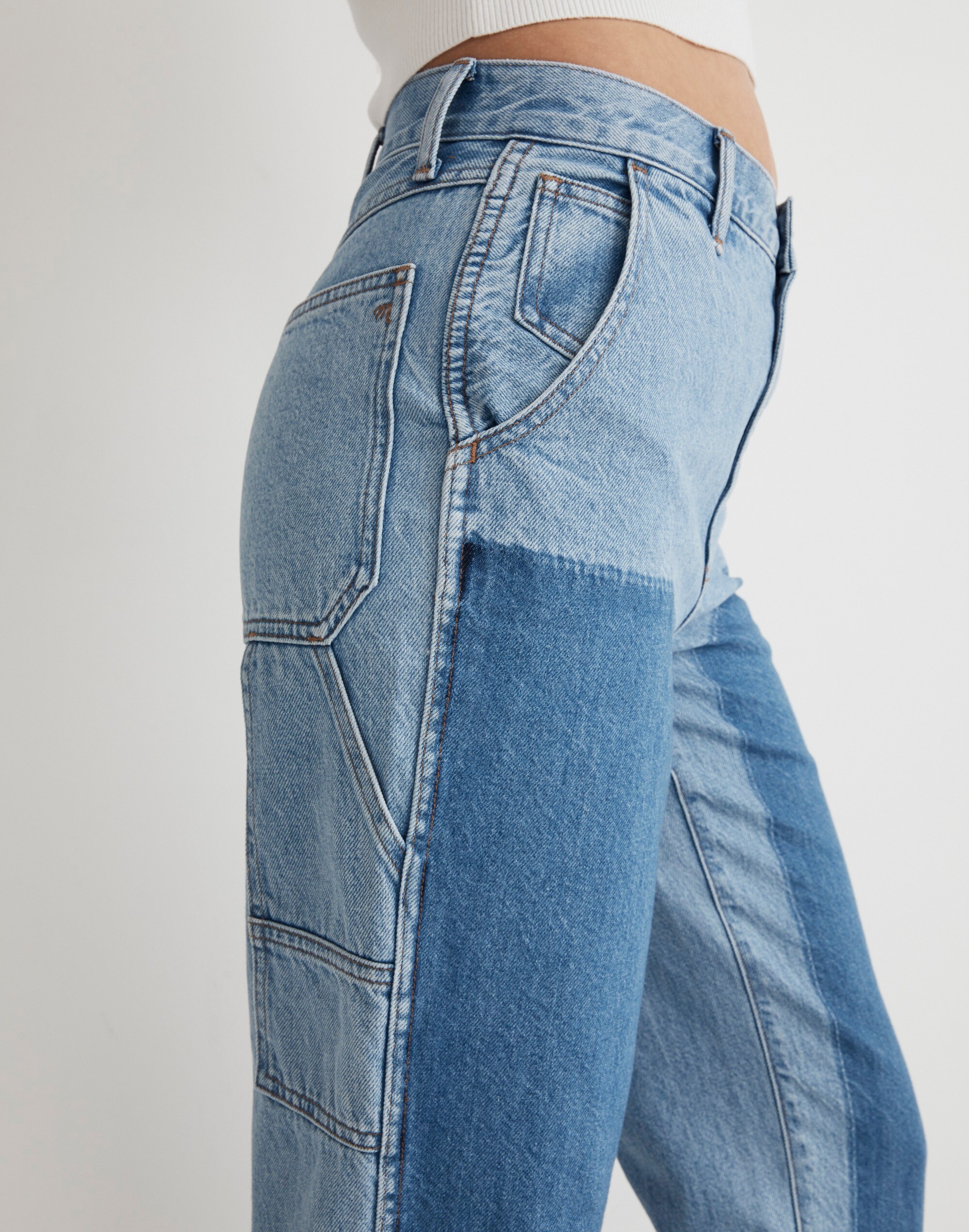 The '90s Straight Jean in Hazelfern Wash: Shadow-Panel Edition