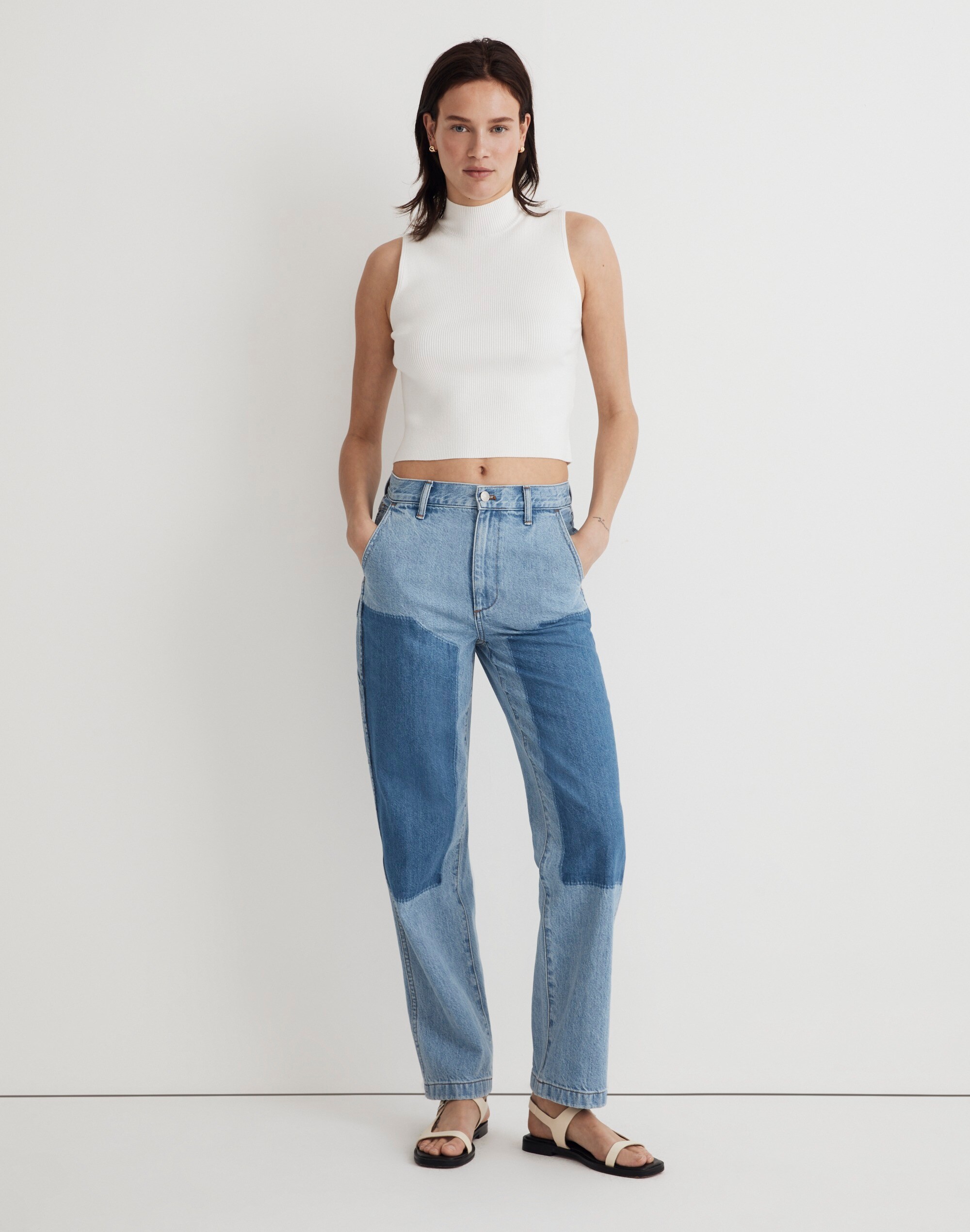 The '90s Straight Jean in Hazelfern Wash: Shadow-Panel Edition