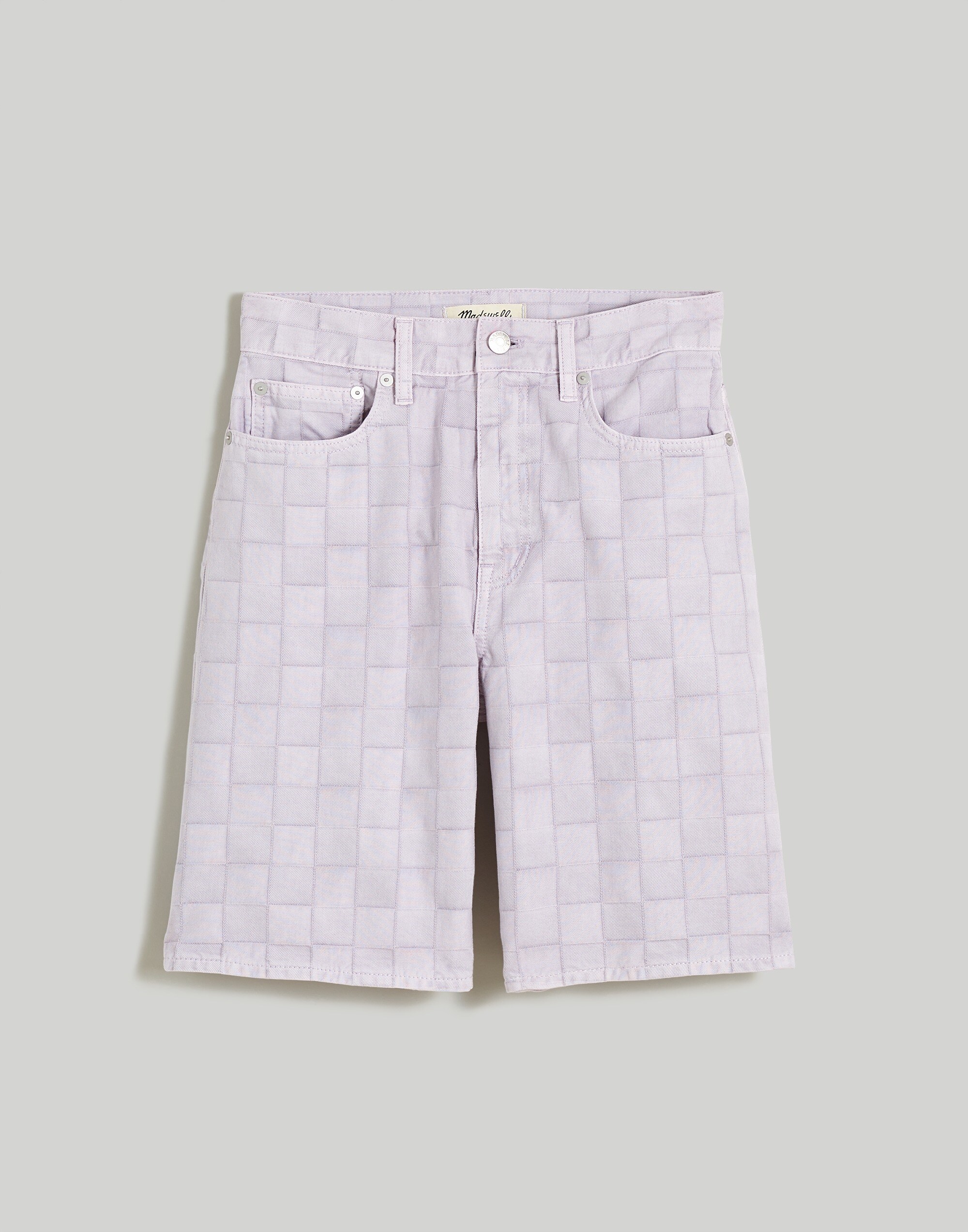 Bermuda Shorts in Checkerboard Jacquard