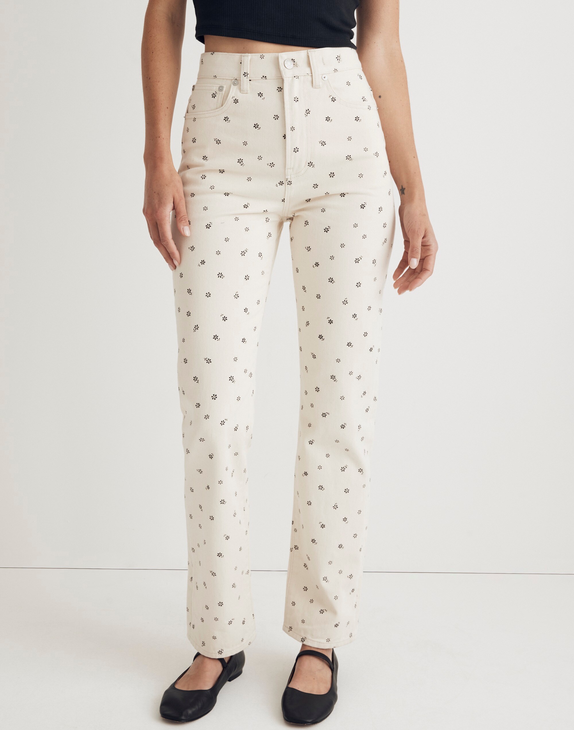 The '90s Straight Jean in Daisy Drizzle