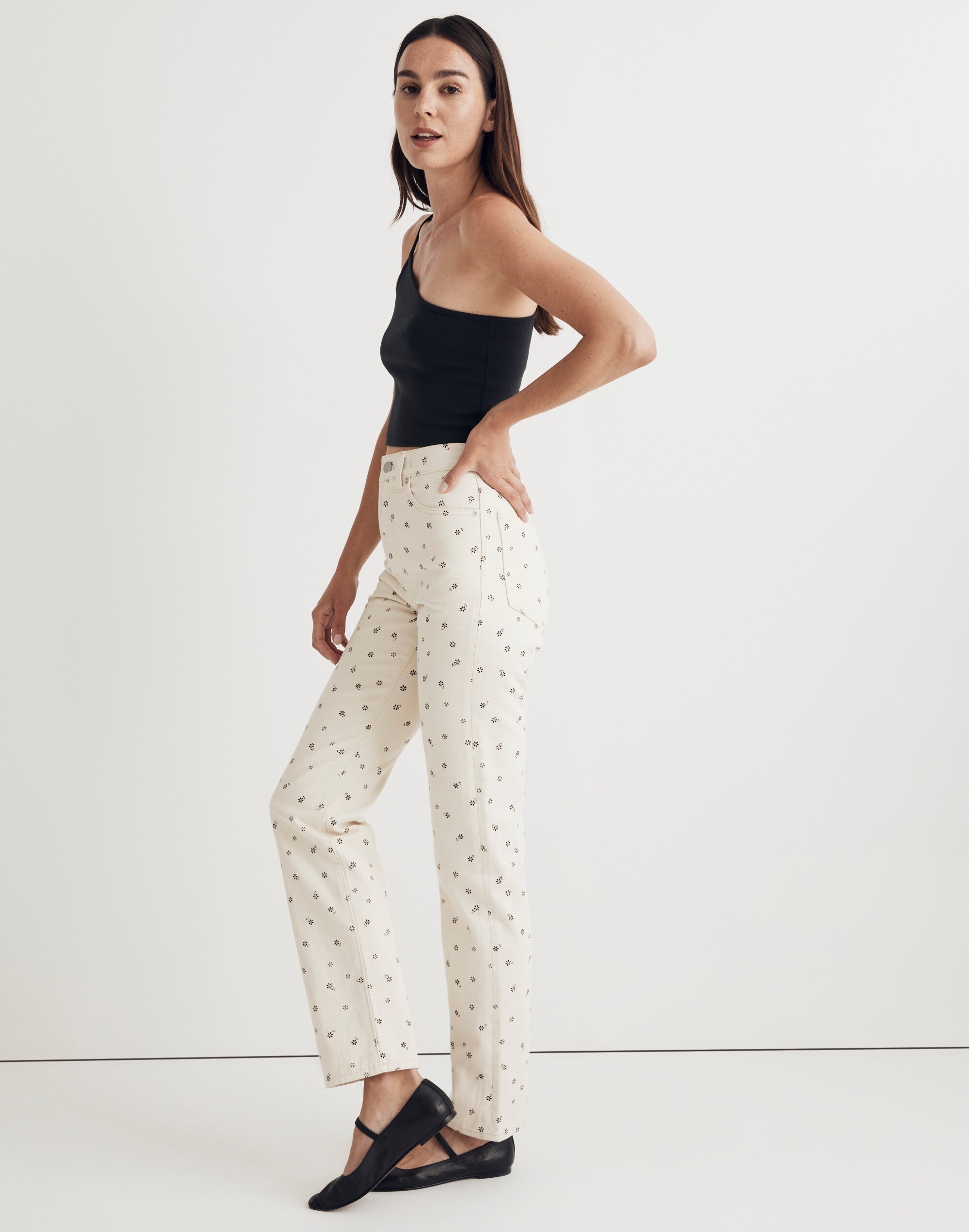 The '90s Straight Jean in Daisy Drizzle