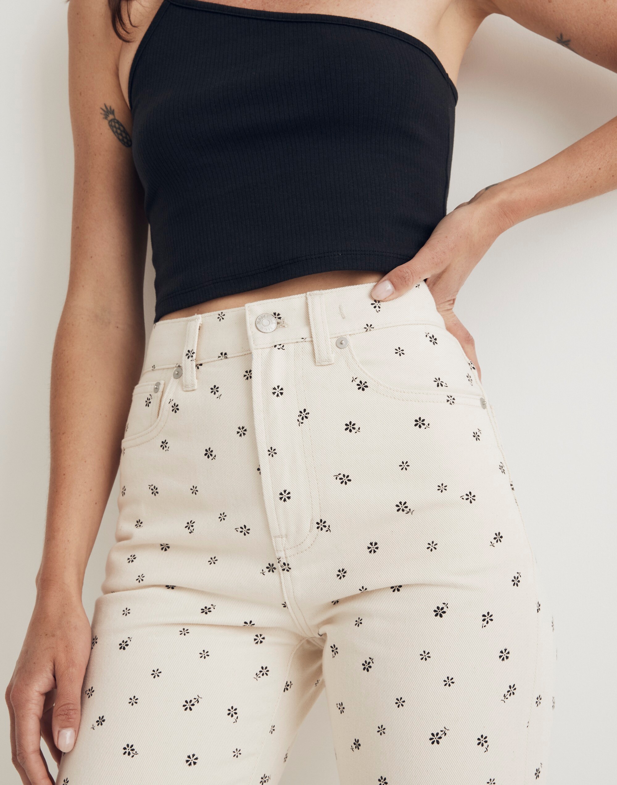 The '90s Straight Jean in Daisy Drizzle