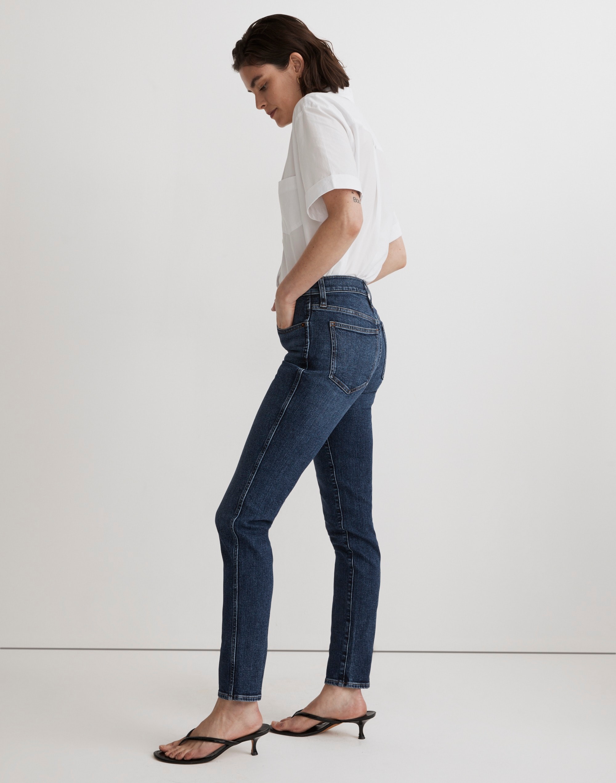 Mid-Rise Stovepipe Jeans
