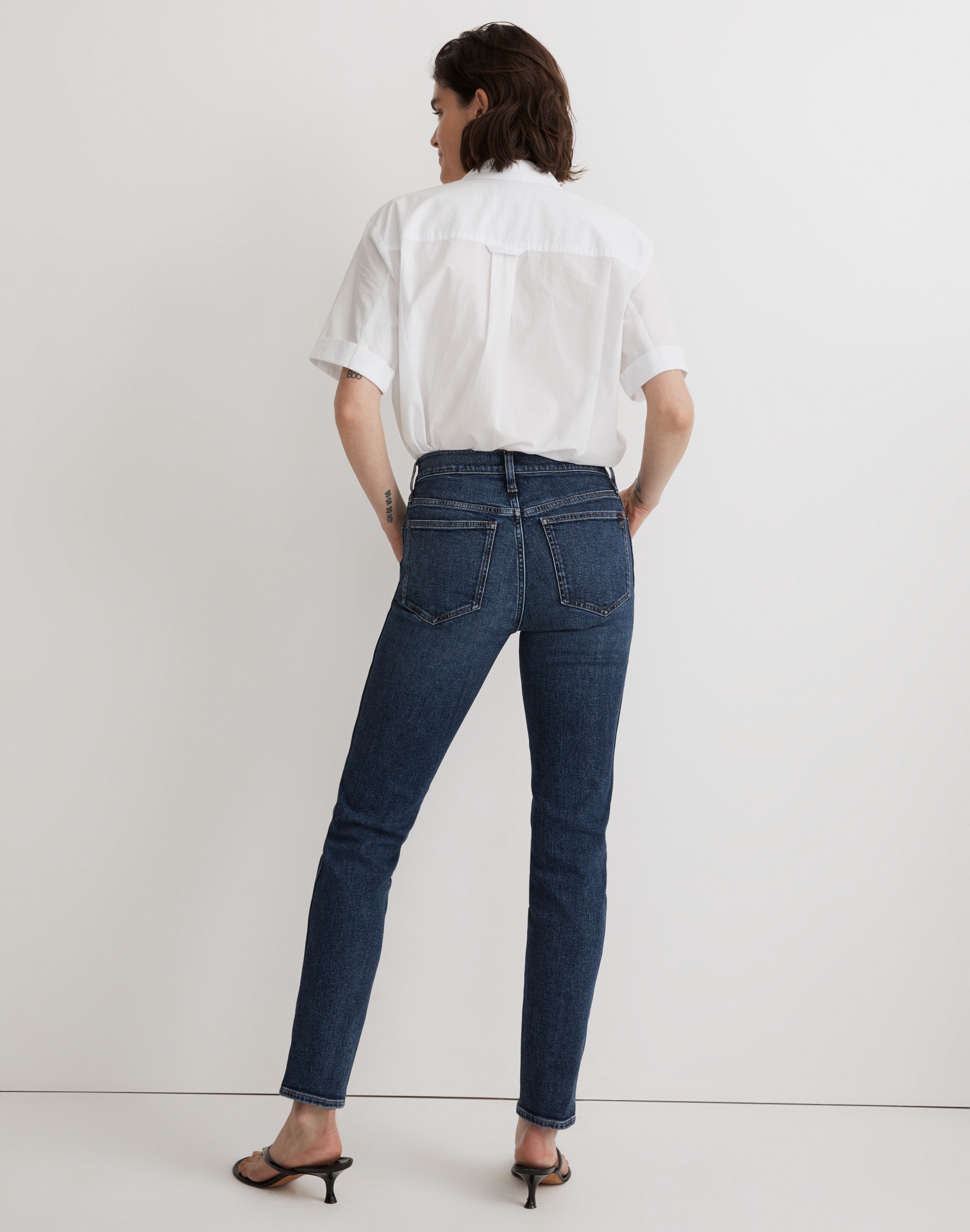 Mid-Rise Stovepipe Jeans