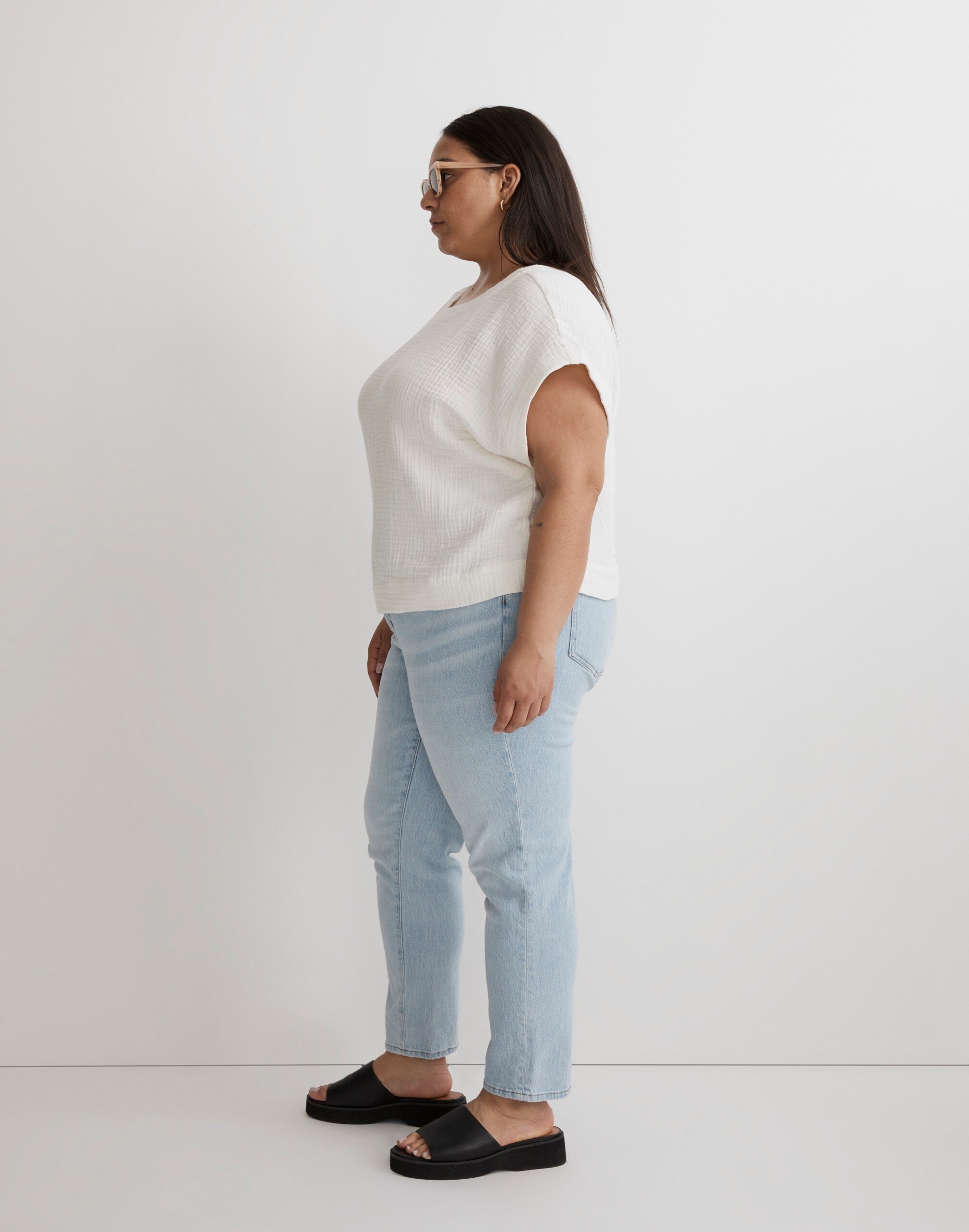 Plus Double-Gauze Popover Top