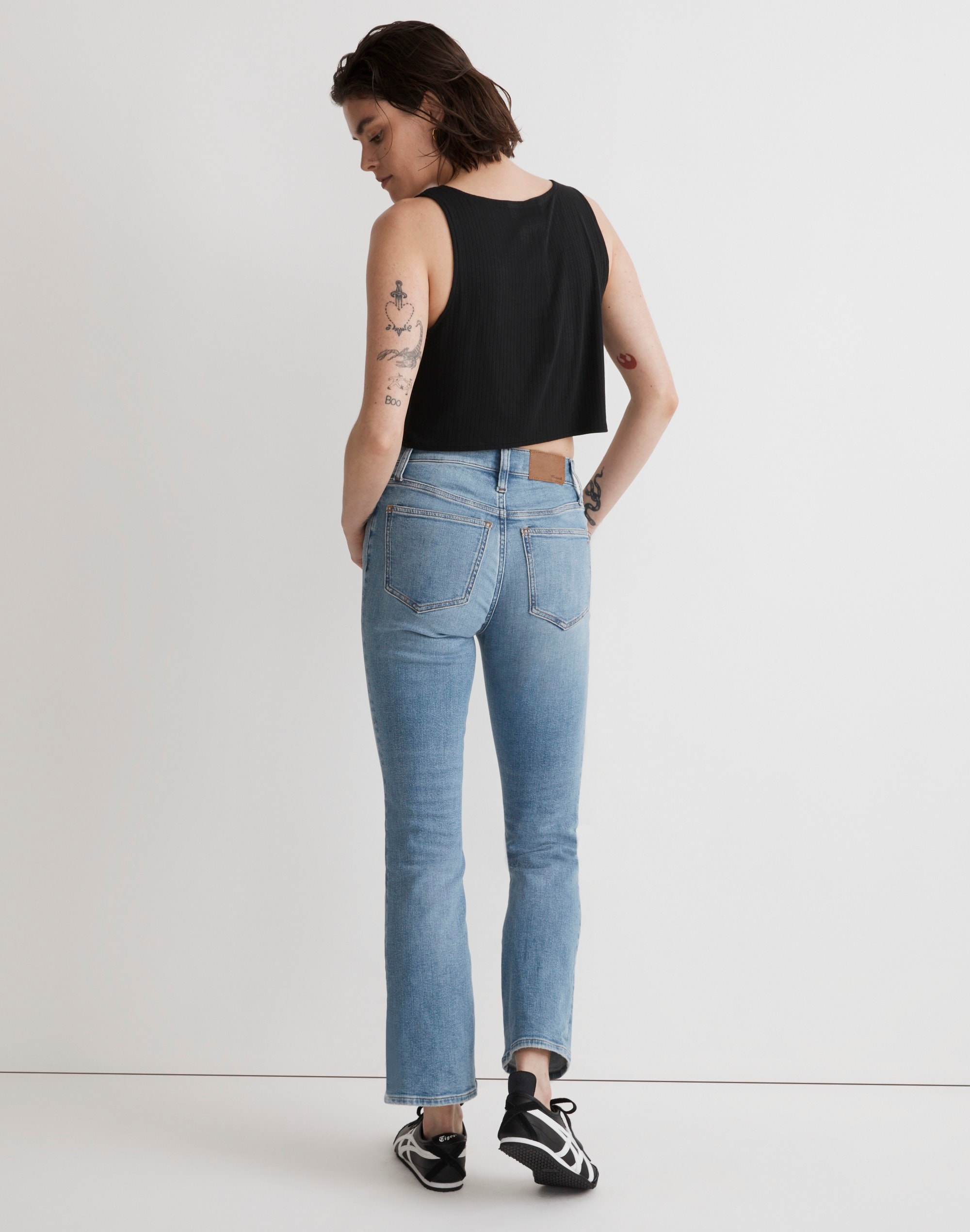 Petite Kick Out Crop Jeans