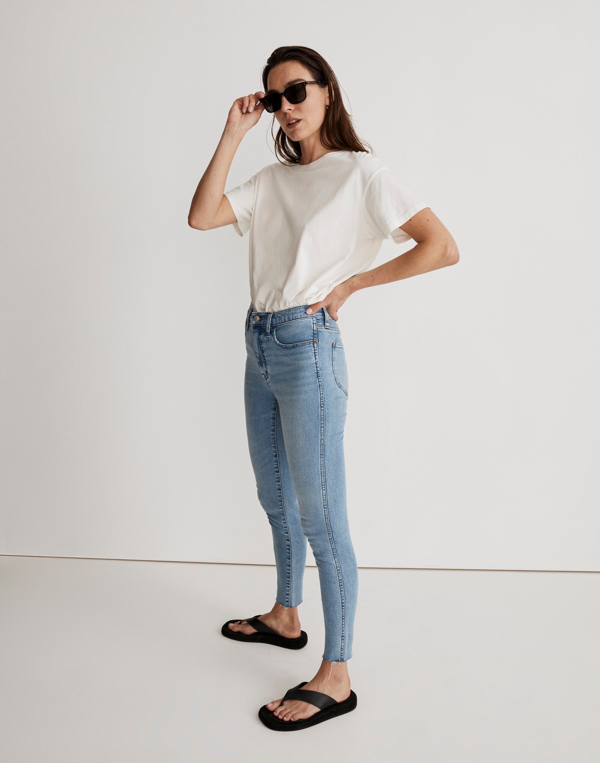 10" High-Rise Roadtripper Authentic Skinny Jeans in Bruening Wash