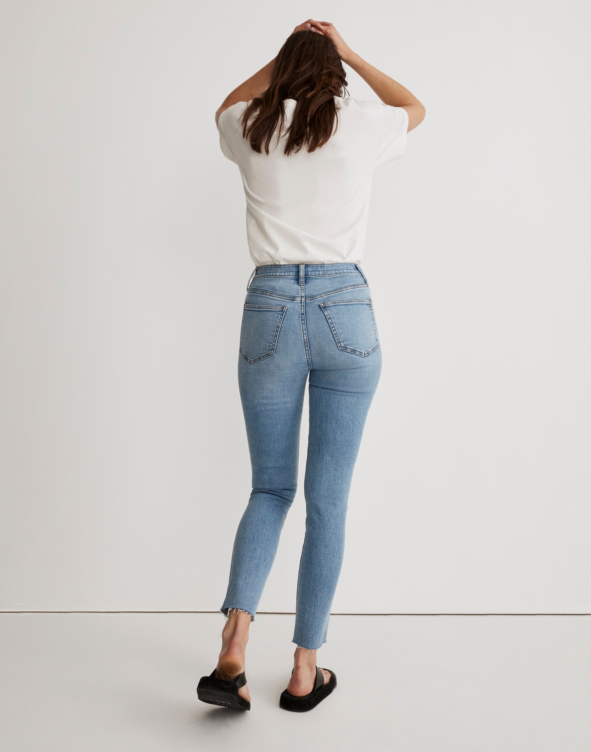 10" High-Rise Roadtripper Authentic Skinny Jeans in Bruening Wash