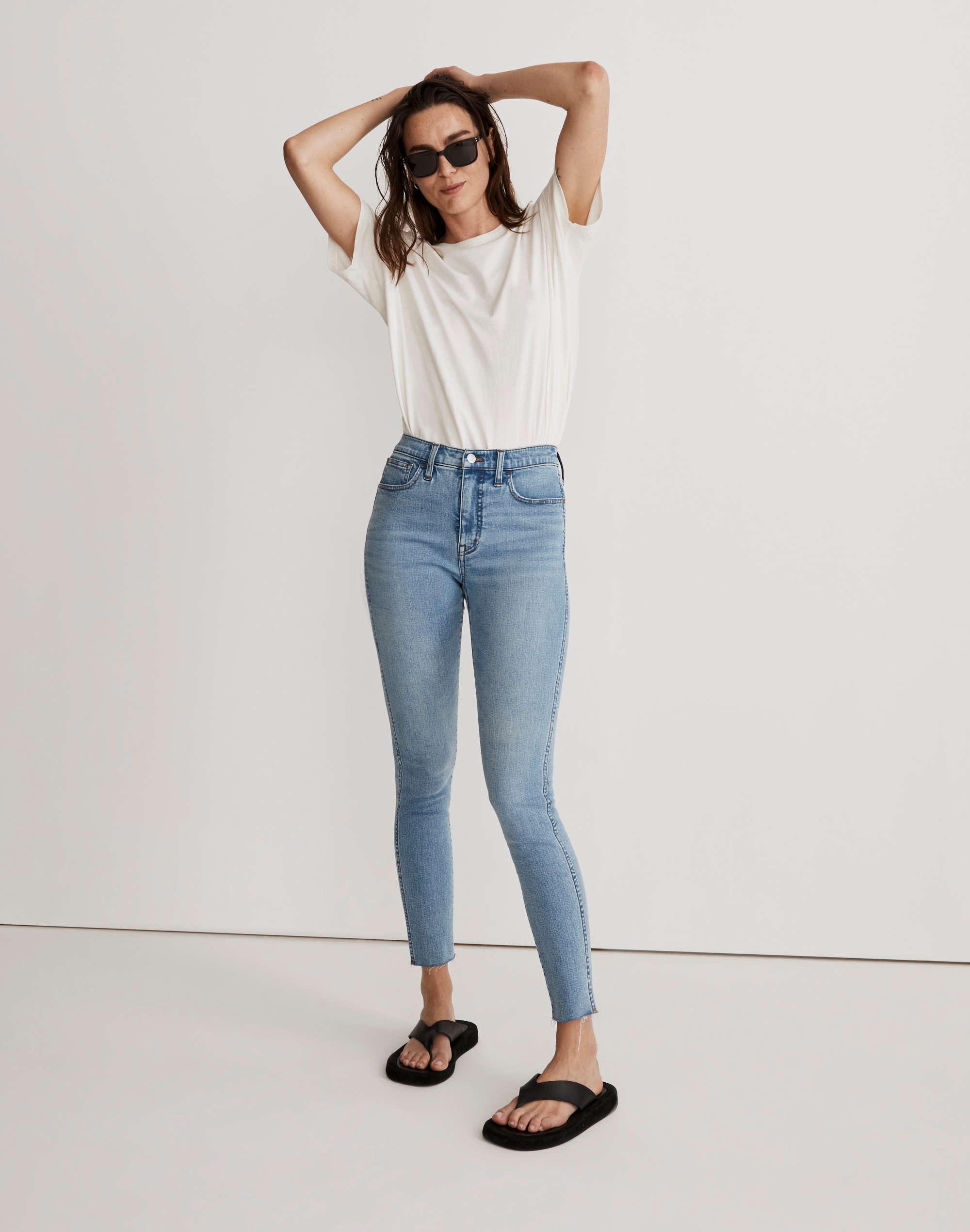 10" High-Rise Roadtripper Authentic Skinny Jeans in Bruening Wash