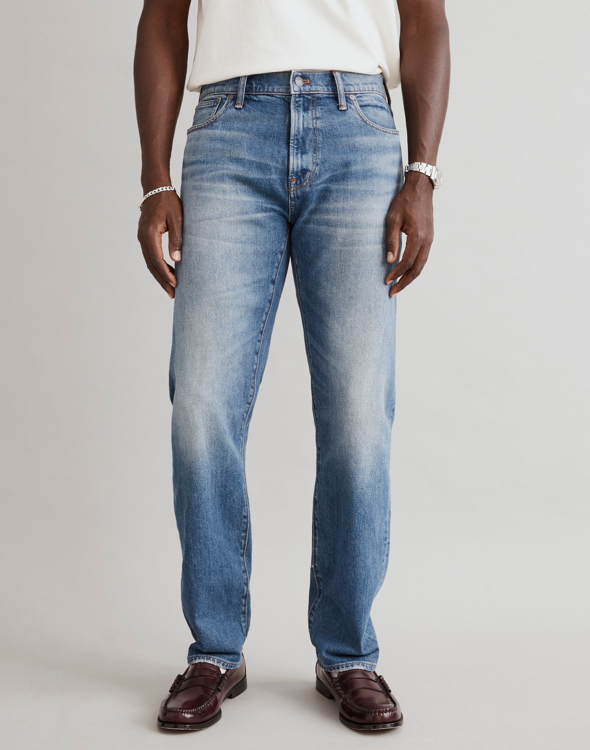 Shop Mw The Pride Selvedge 1991 Straight-leg Jean In Norwood Wash