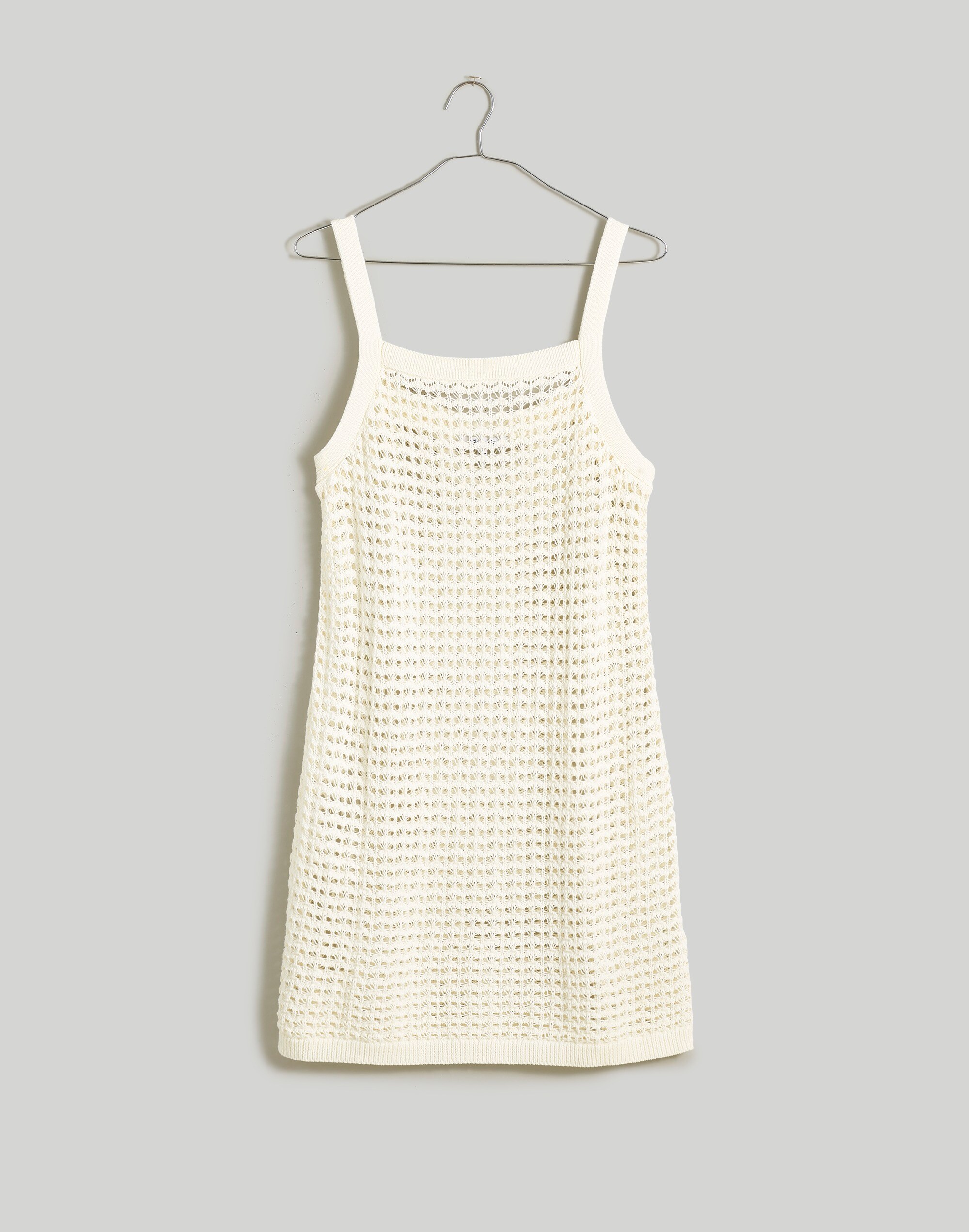 Crochet Cutaway Cover-Up Midi Dress