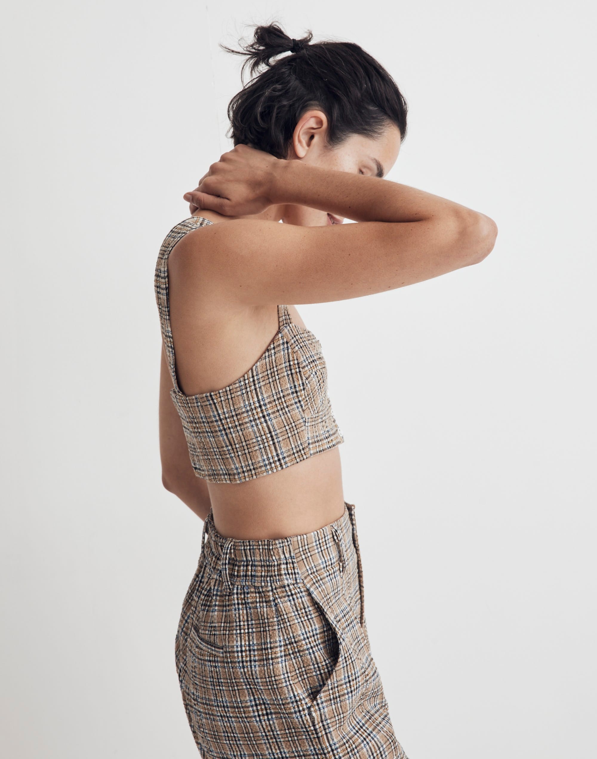 Gingham Seersucker Sweetheart Bralette