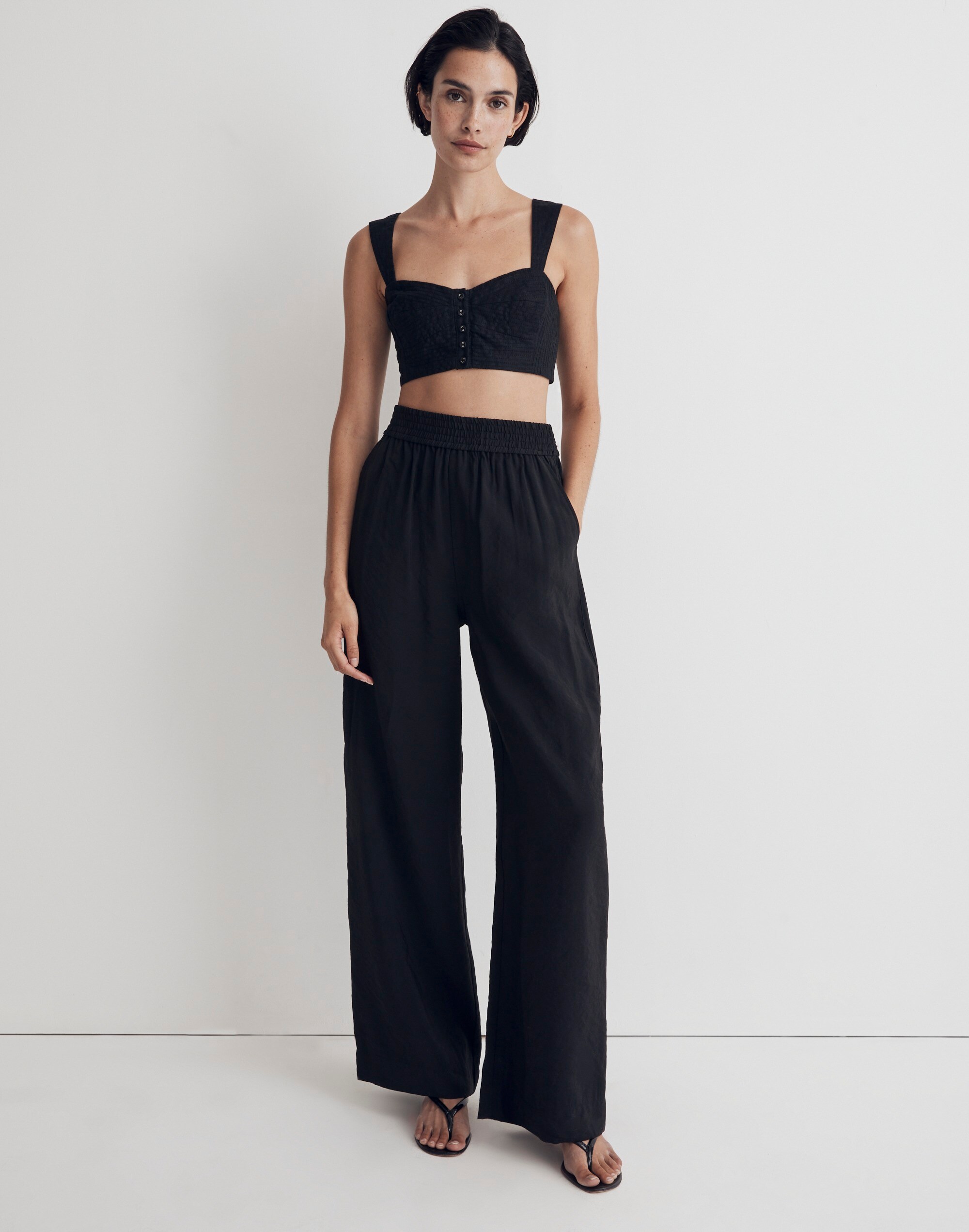 100% Linen Sweetheart Bralette