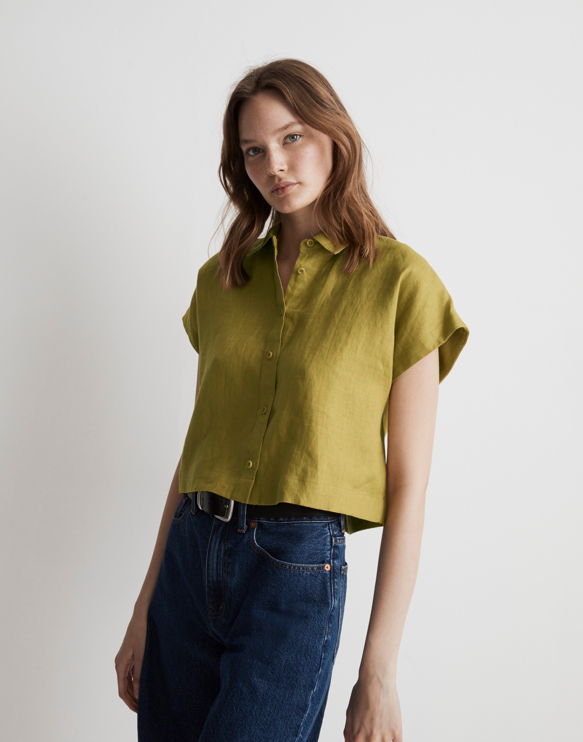 100% Linen Dolman Shirt