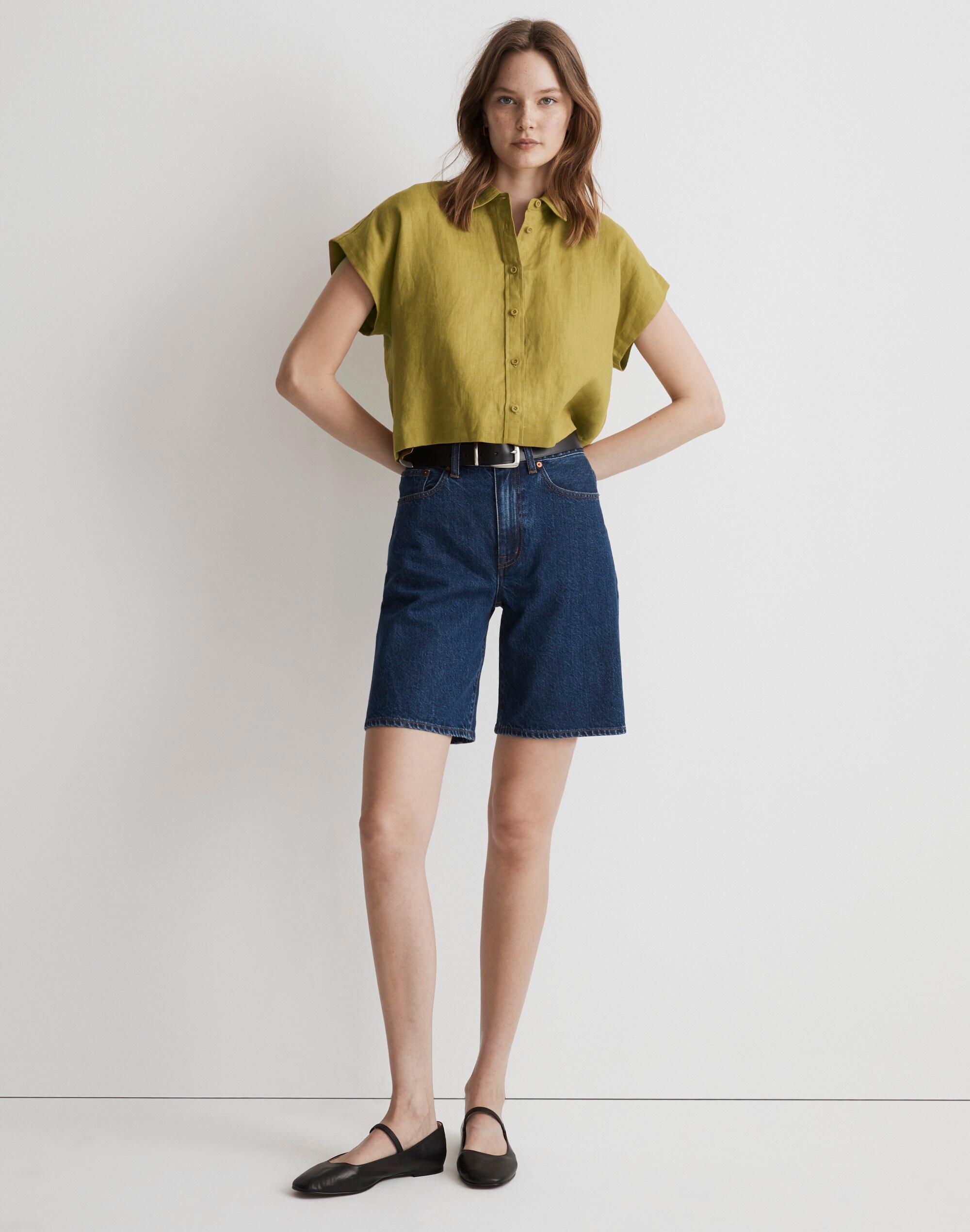 100% Linen Dolman Shirt