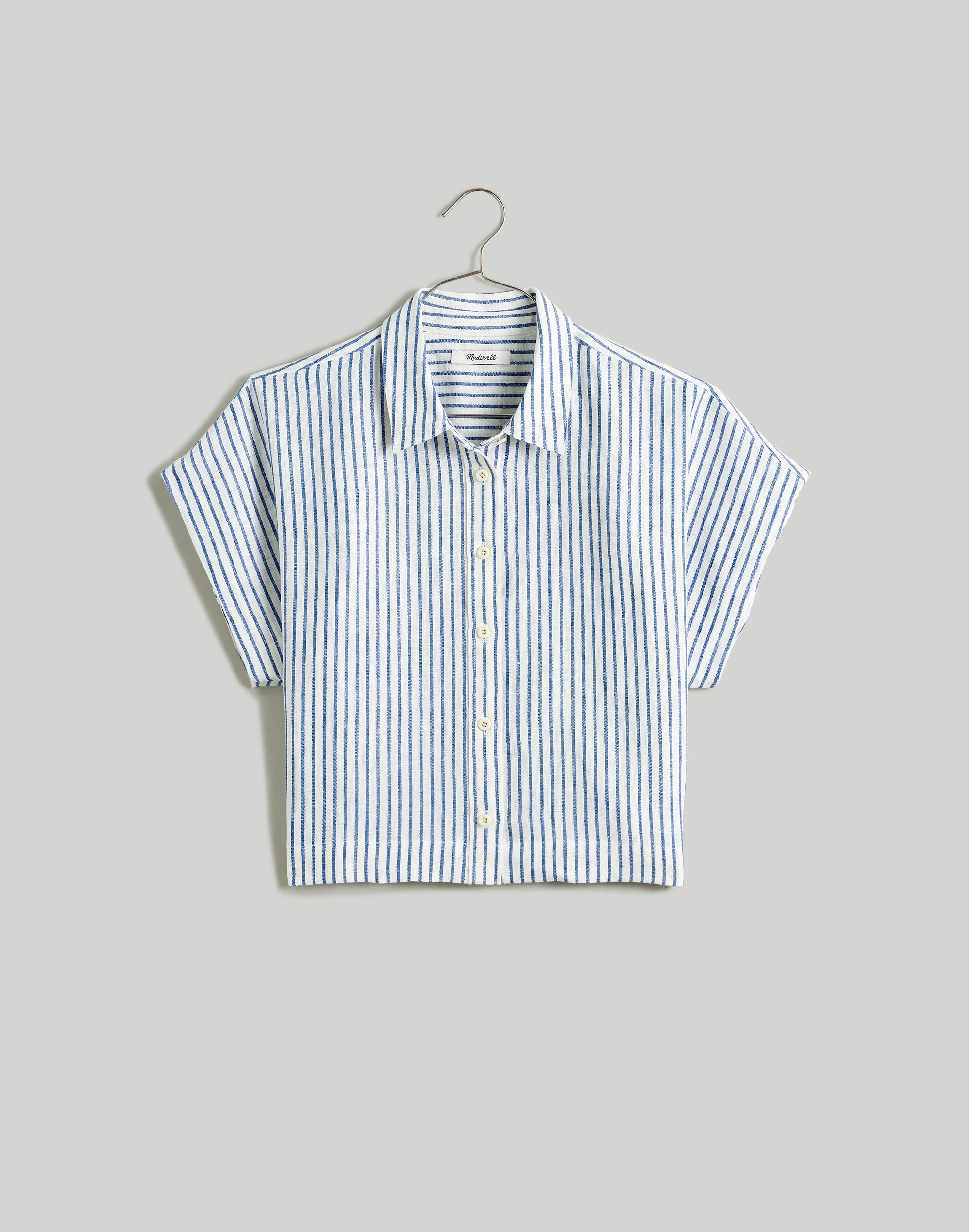 Chemise Dolman Madewell Central Stripe Dalton - Taille M, Manches Courtes, Neuf Avec étiquettes