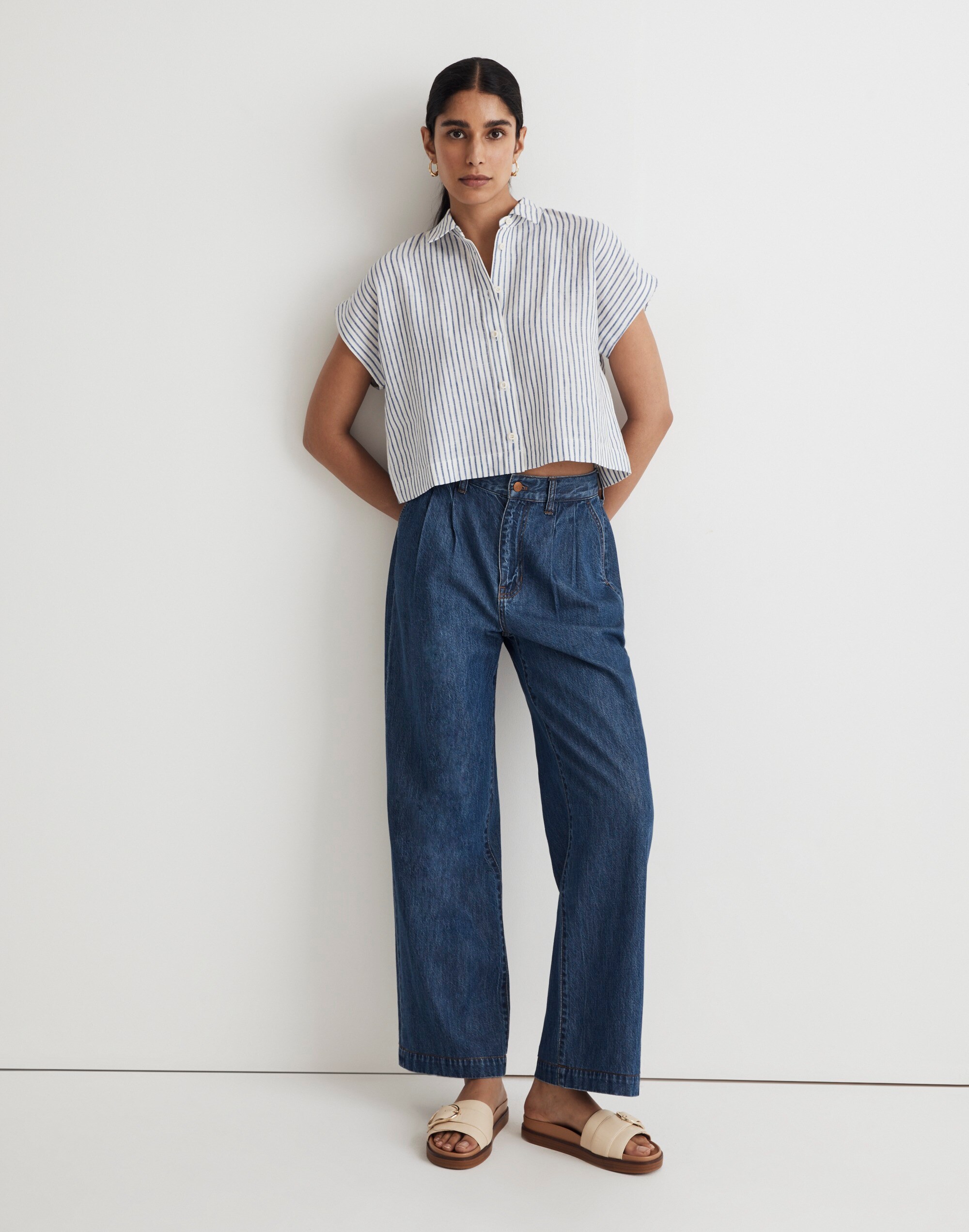 100% Linen Dolman Shirt