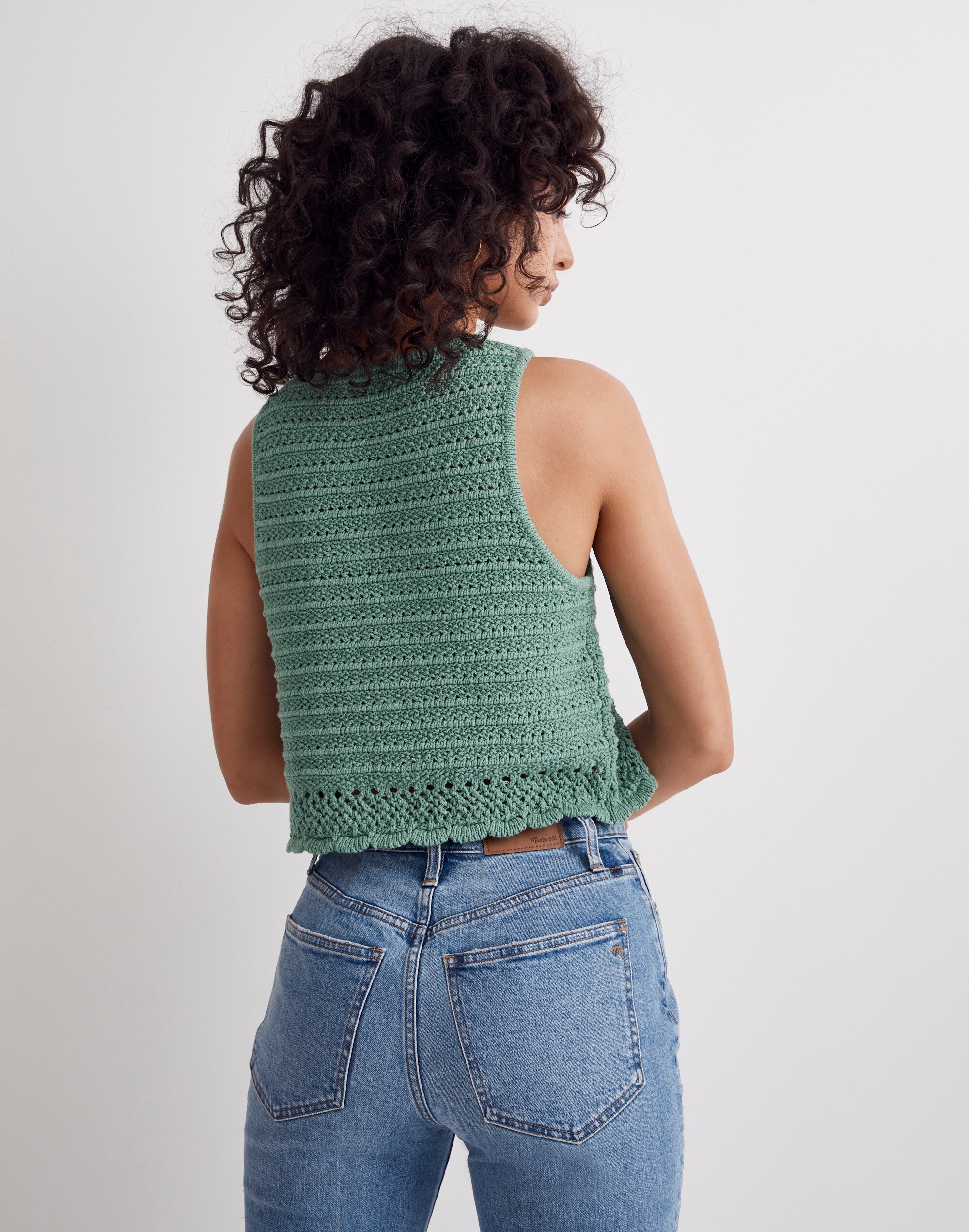 Kellen Crocheted Sweater Tank