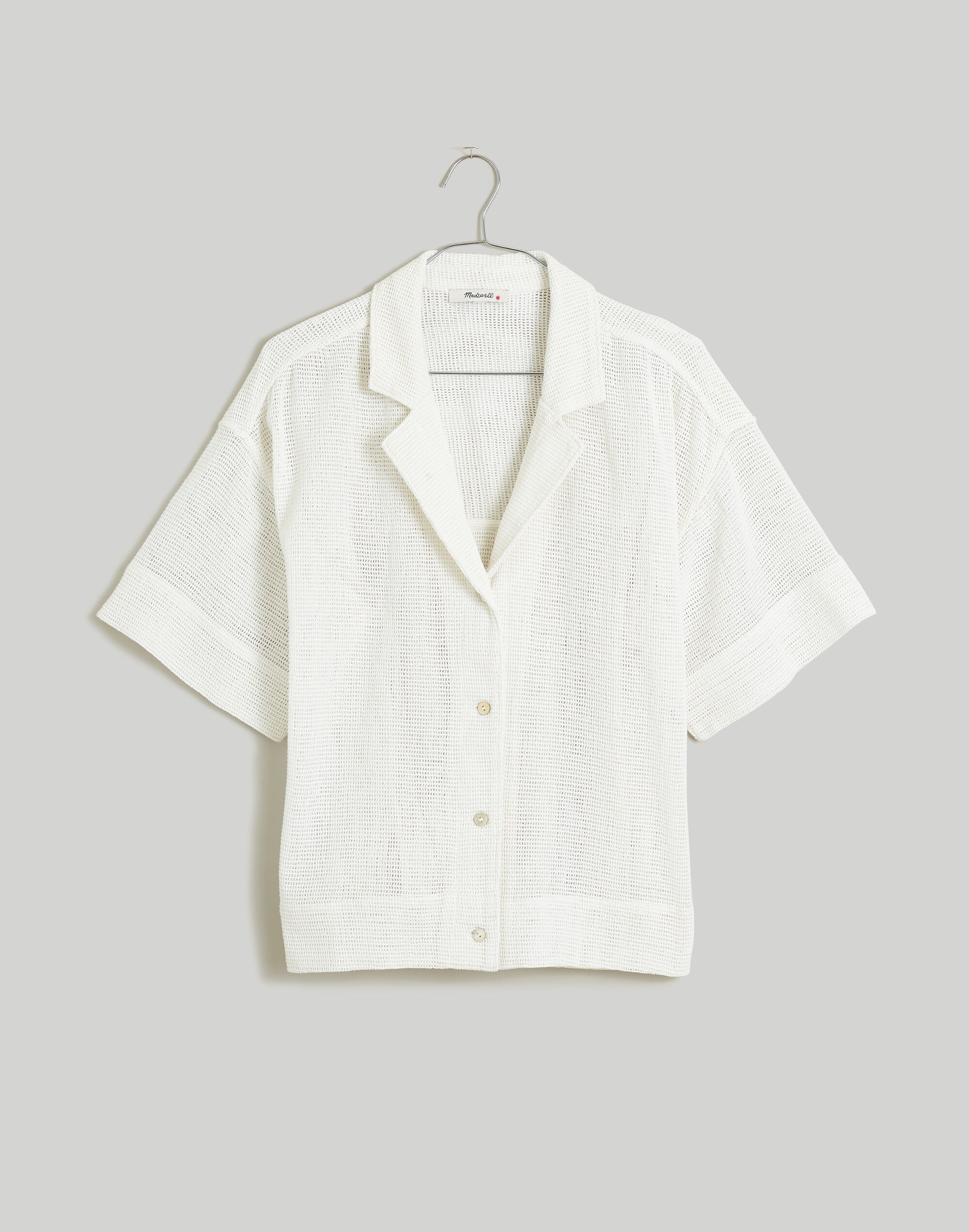 Cotton Mesh Camp Shirt