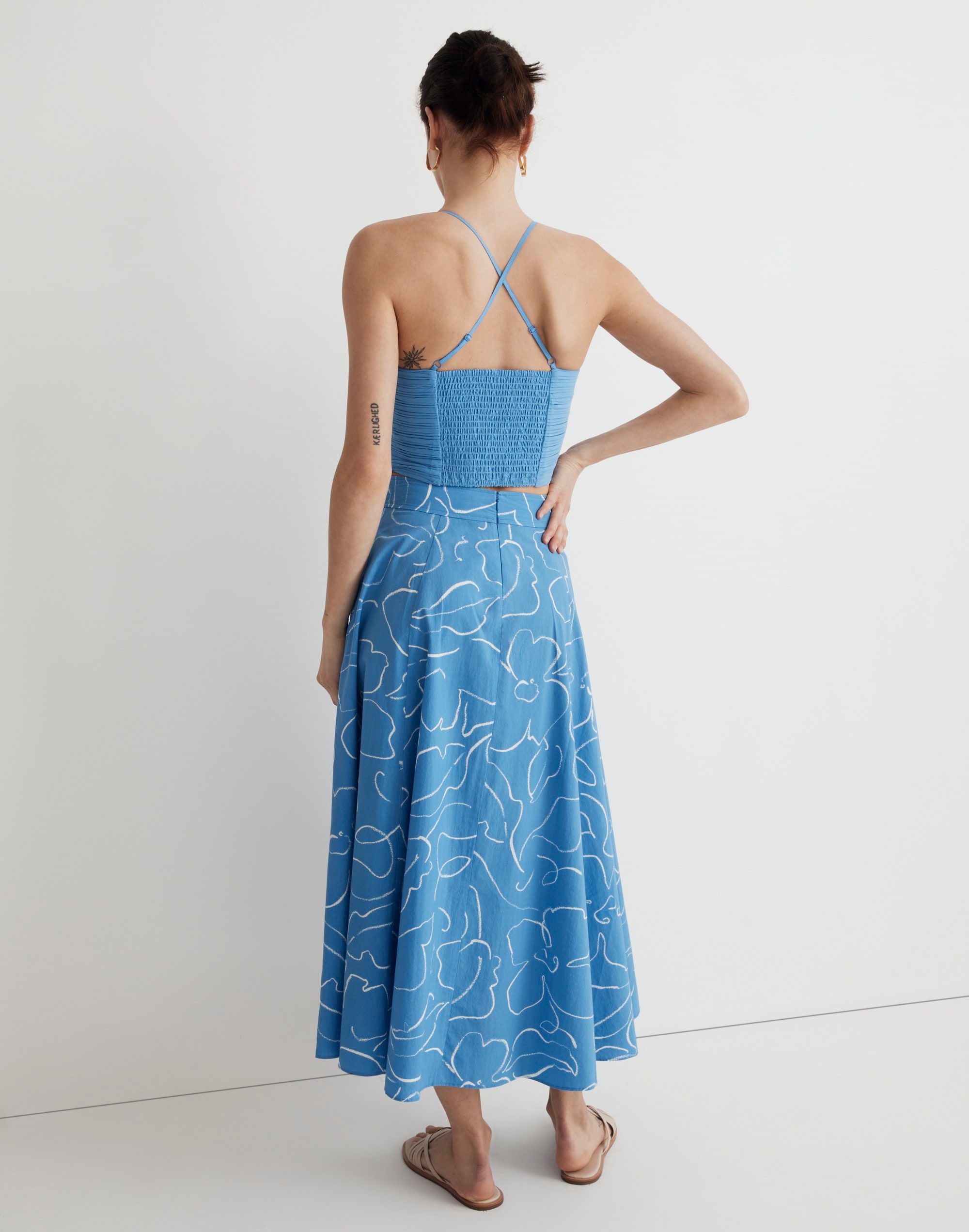 Poplin Crop Tube Top