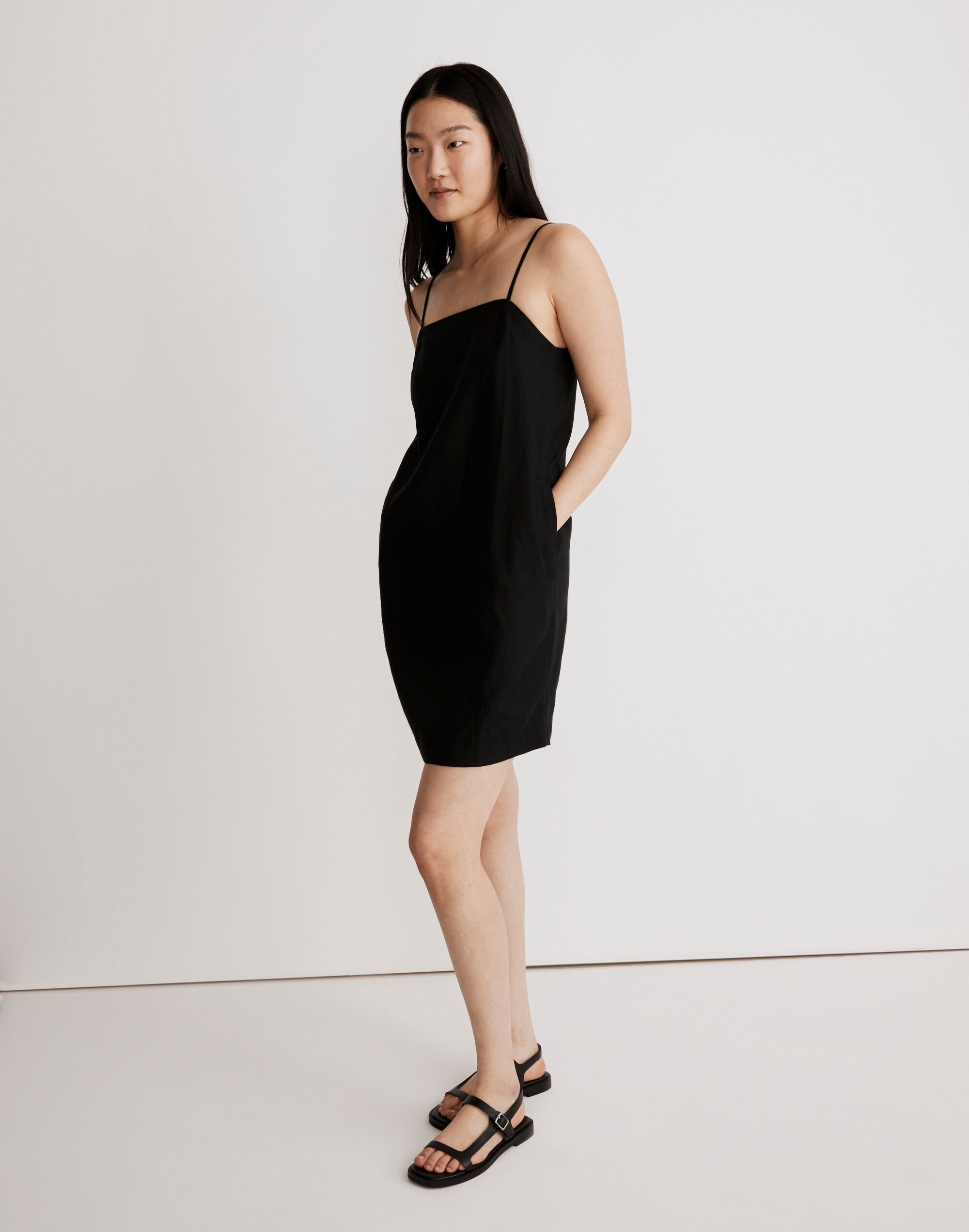 leo lin camilla draped dress Eon Mini Draped Dress in Lemon Yellow main image 1