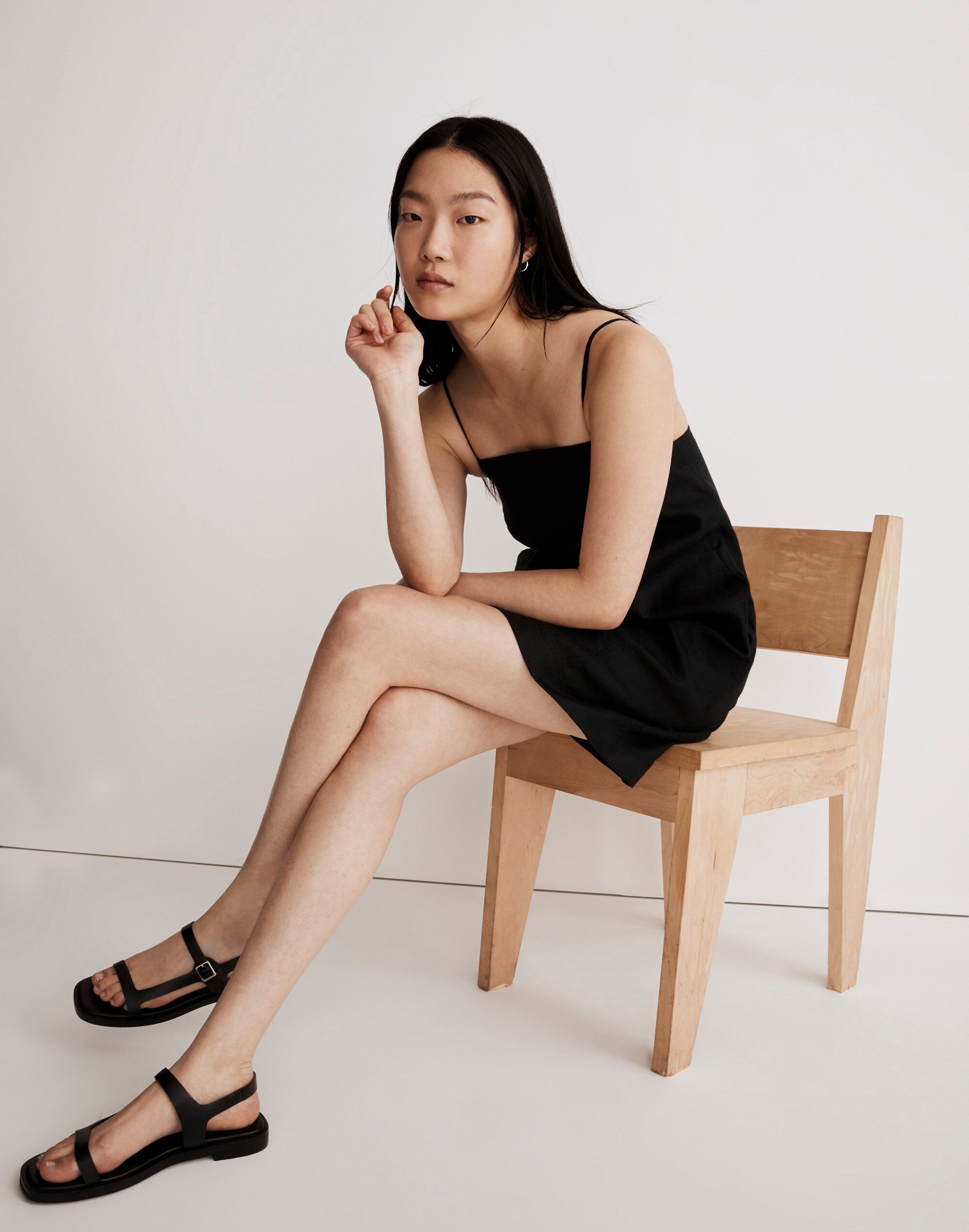 Goldie Mini Dress in 100% Linen