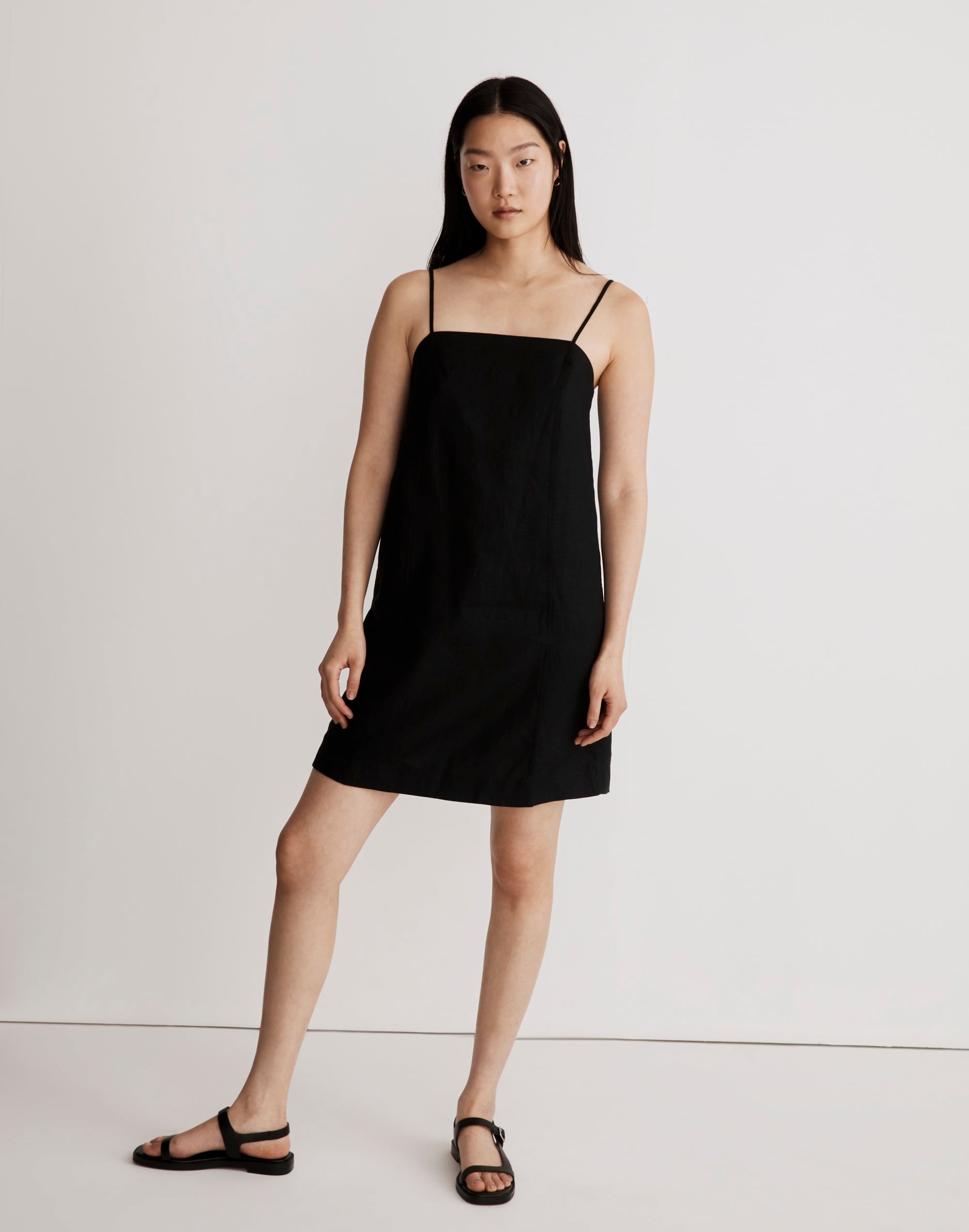 goldie mini dress in 100% linen