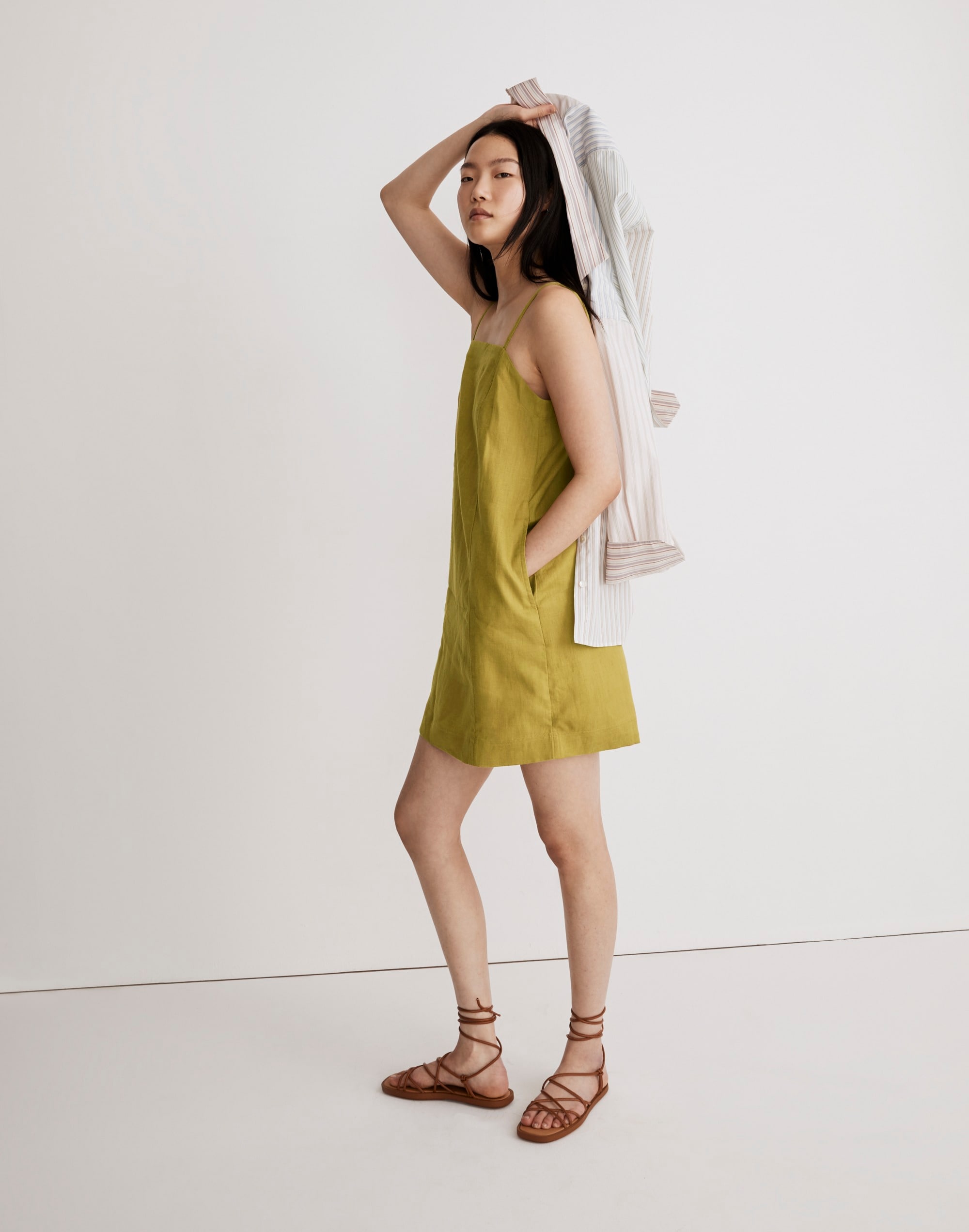 Goldie Mini Dress in 100% Linen