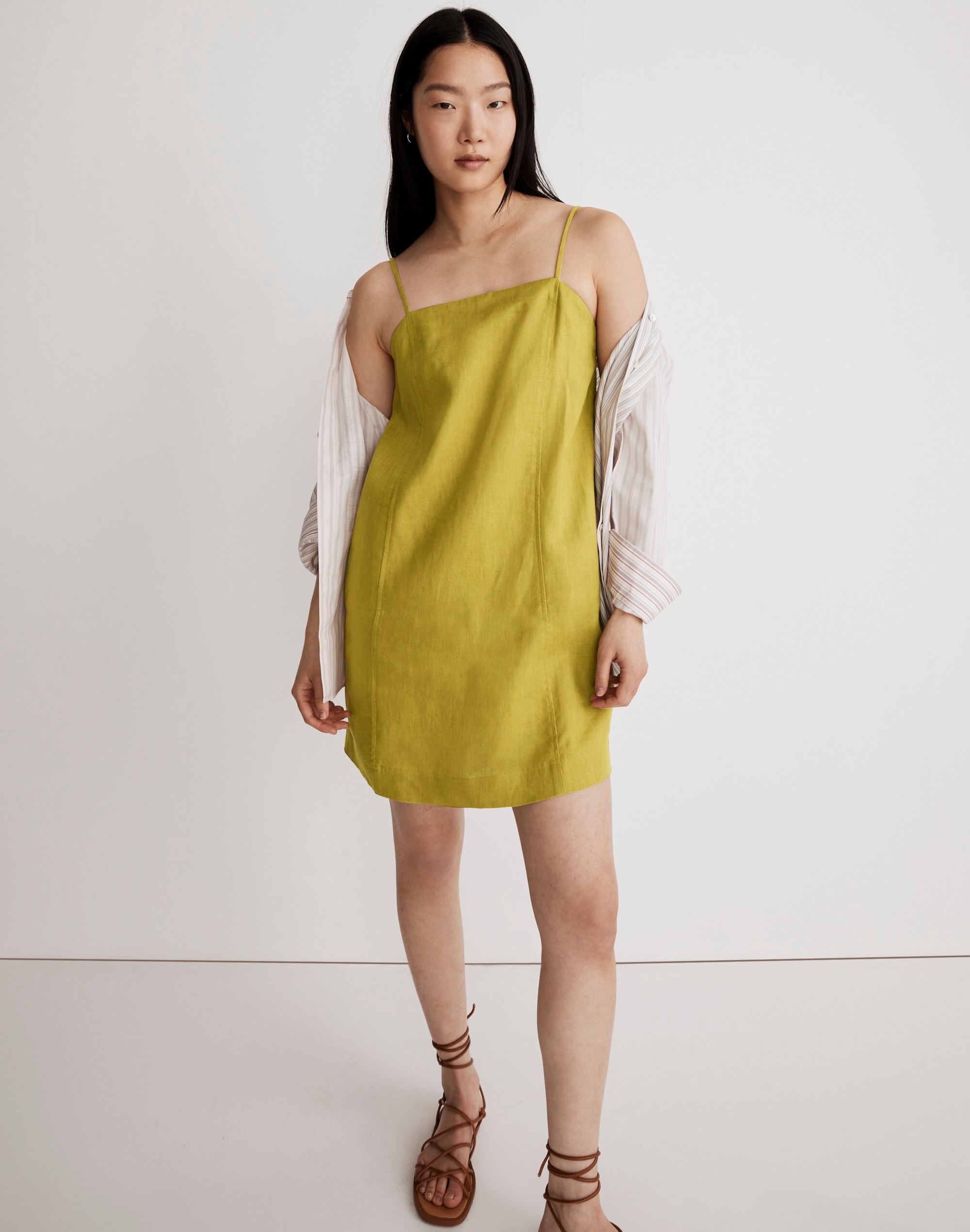 Goldie Mini Dress in 100% Linen