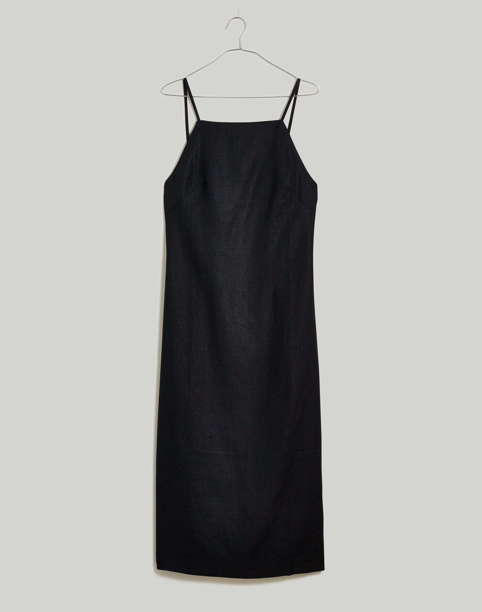 Petite Goldie Midi Slip Dress in 100% Linen