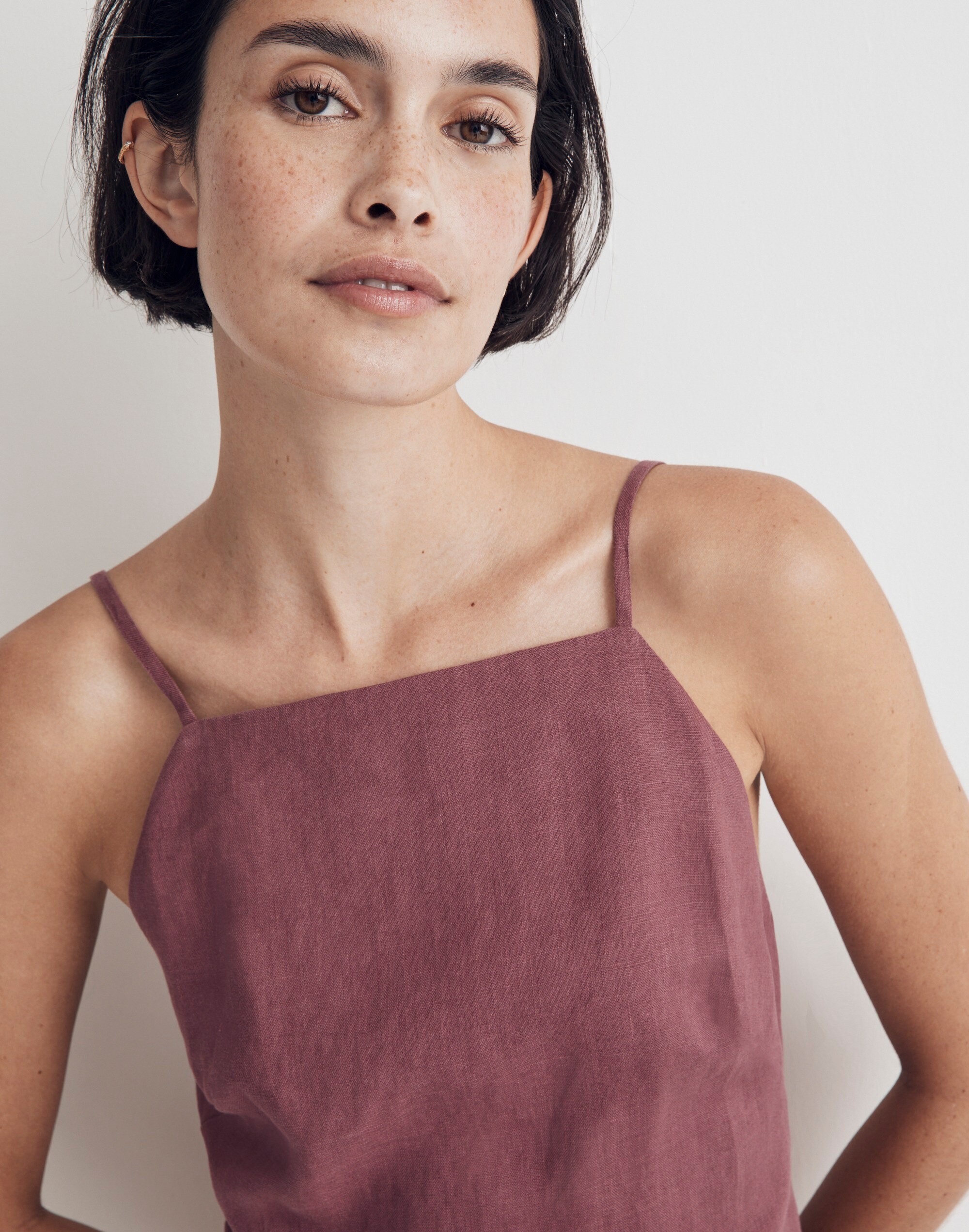 Goldie Midi Dress in 100% Linen