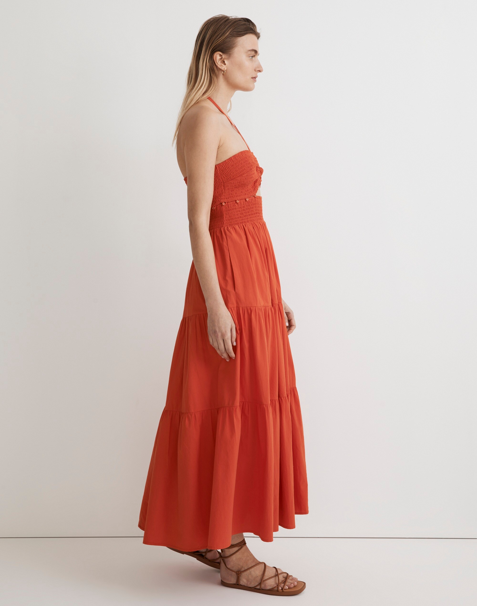 Modular Halter Midi Dress