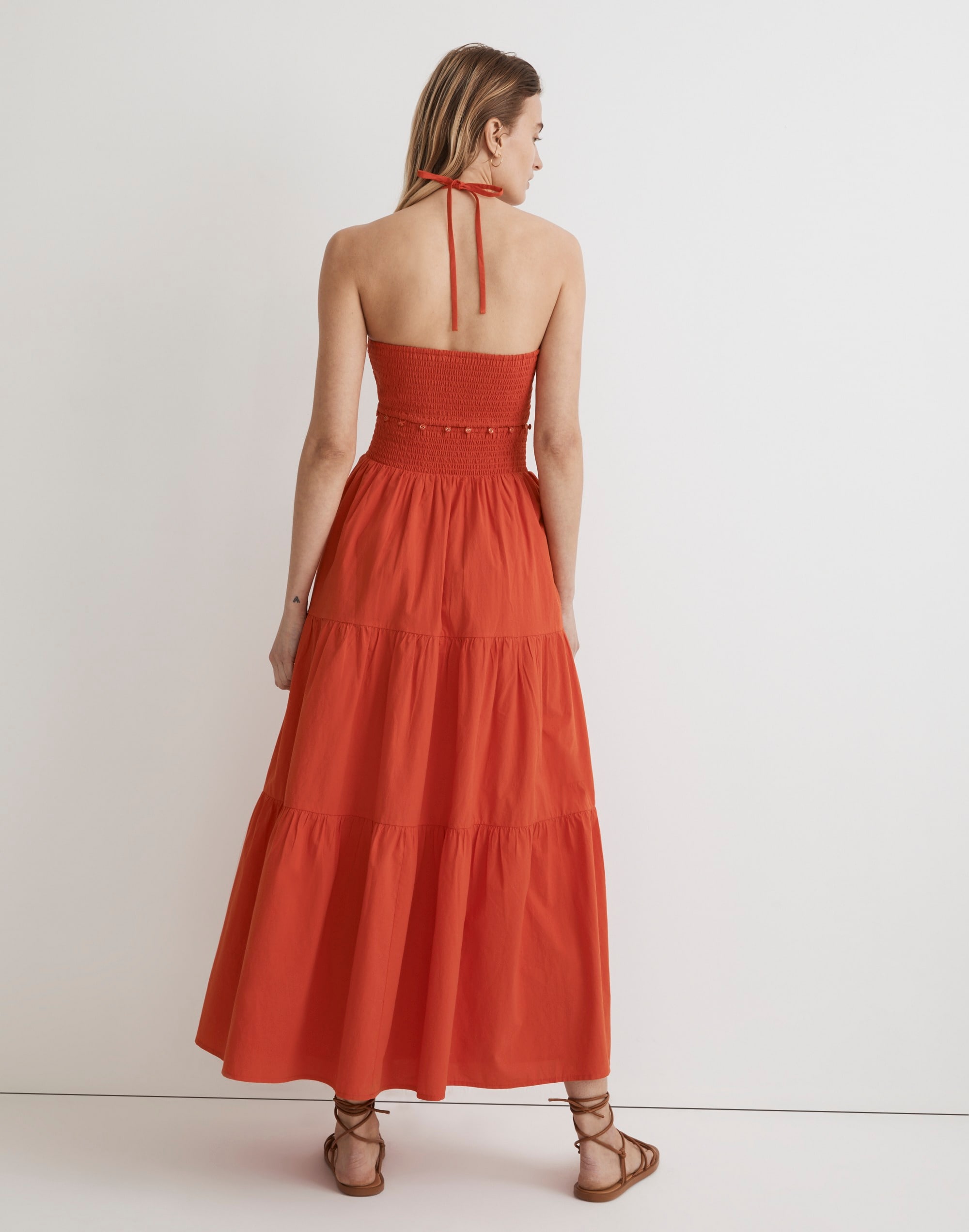 Modular Halter Midi Dress