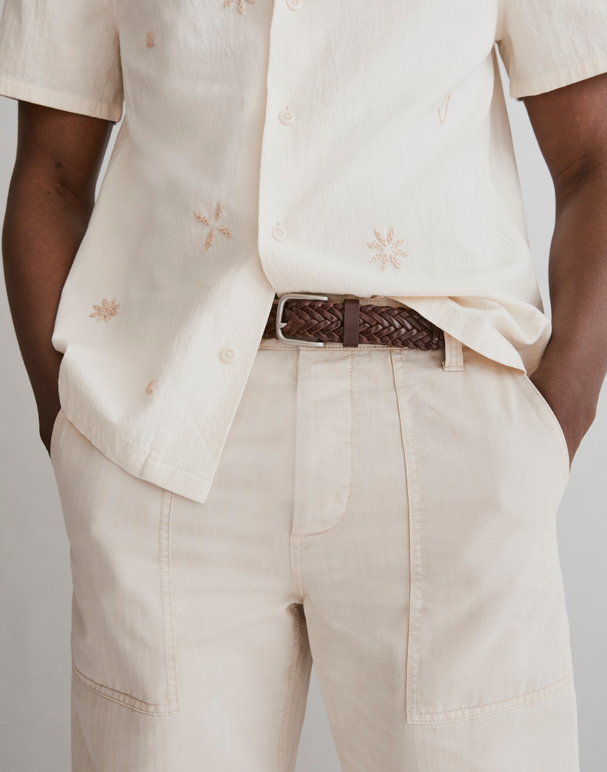 Embroidered Easy Short-Sleeve Shirt