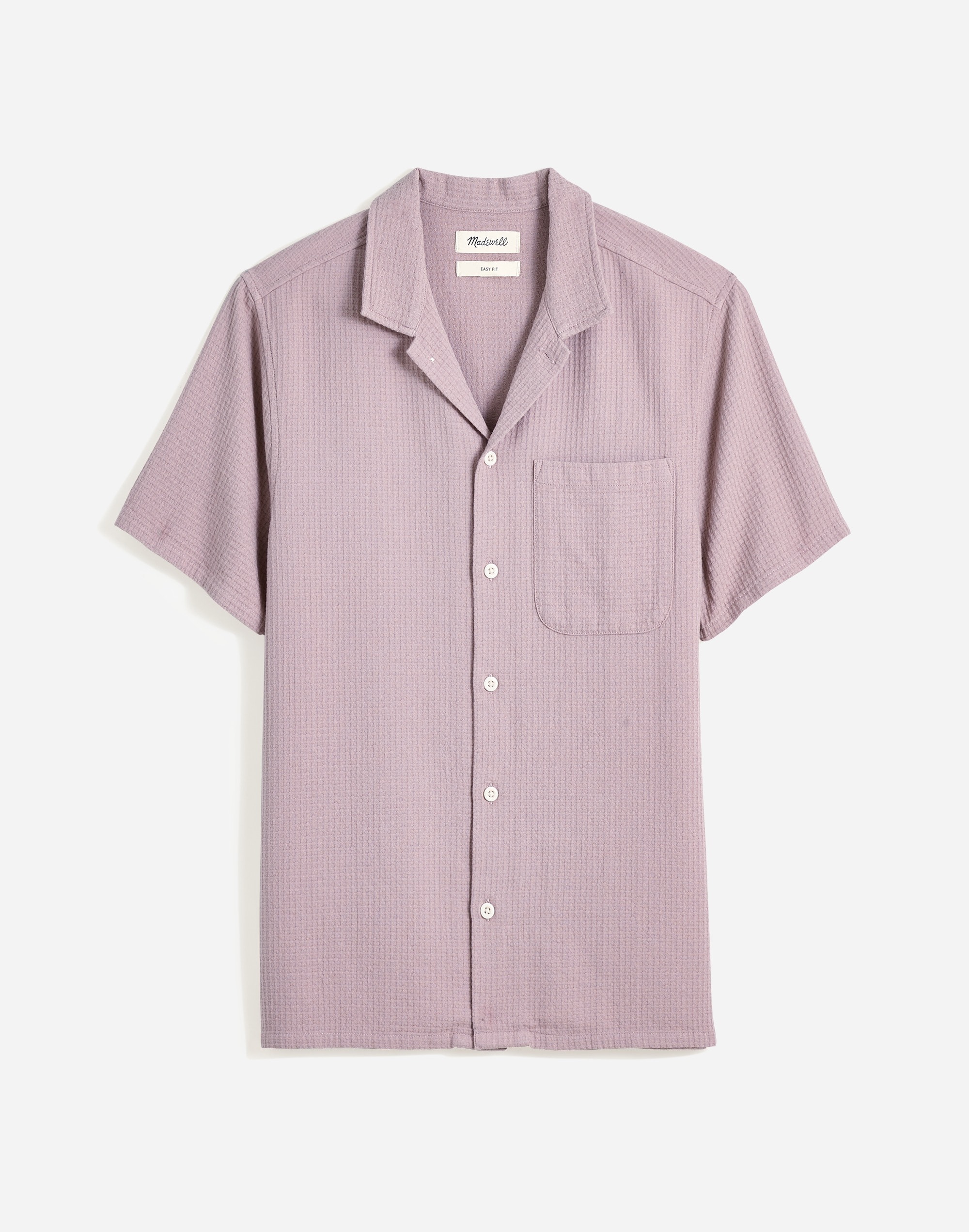 Easy Short-Sleeve Shirt Woven Checkerboard