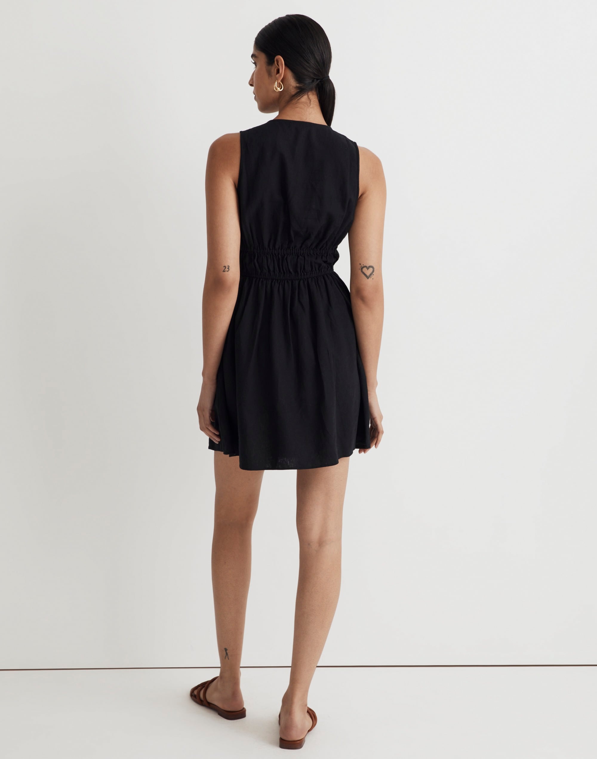 Sophia Deep-V Mini Dress