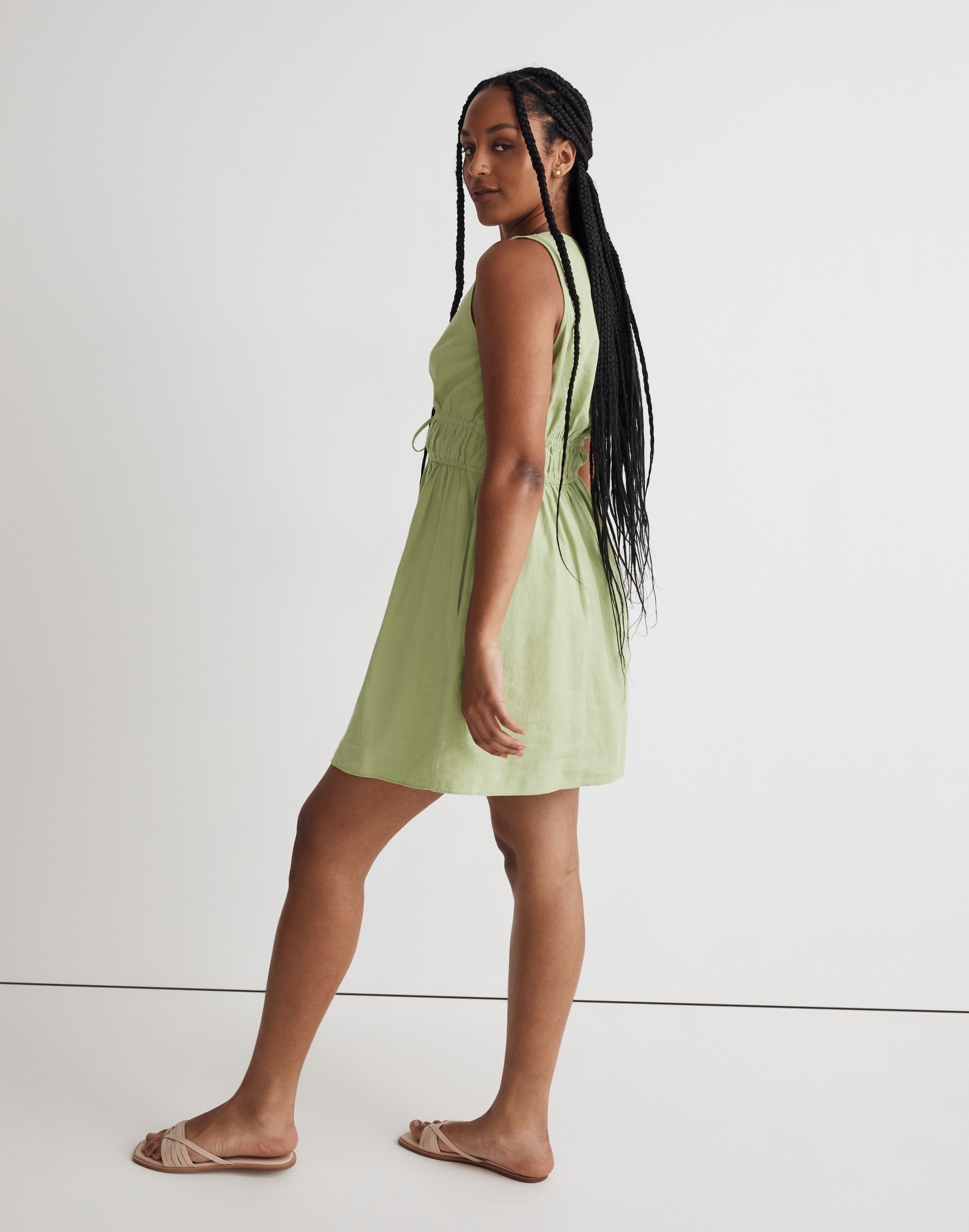 Sophia Deep-V Mini Dress