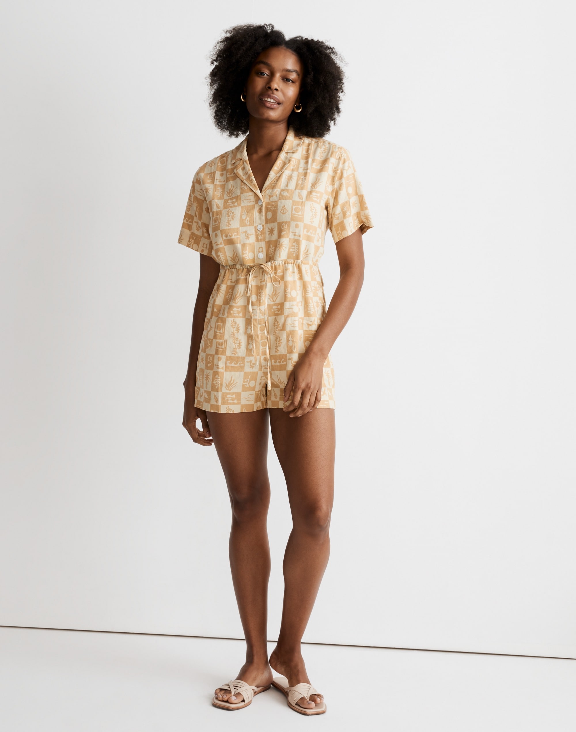 Button-Front Romper