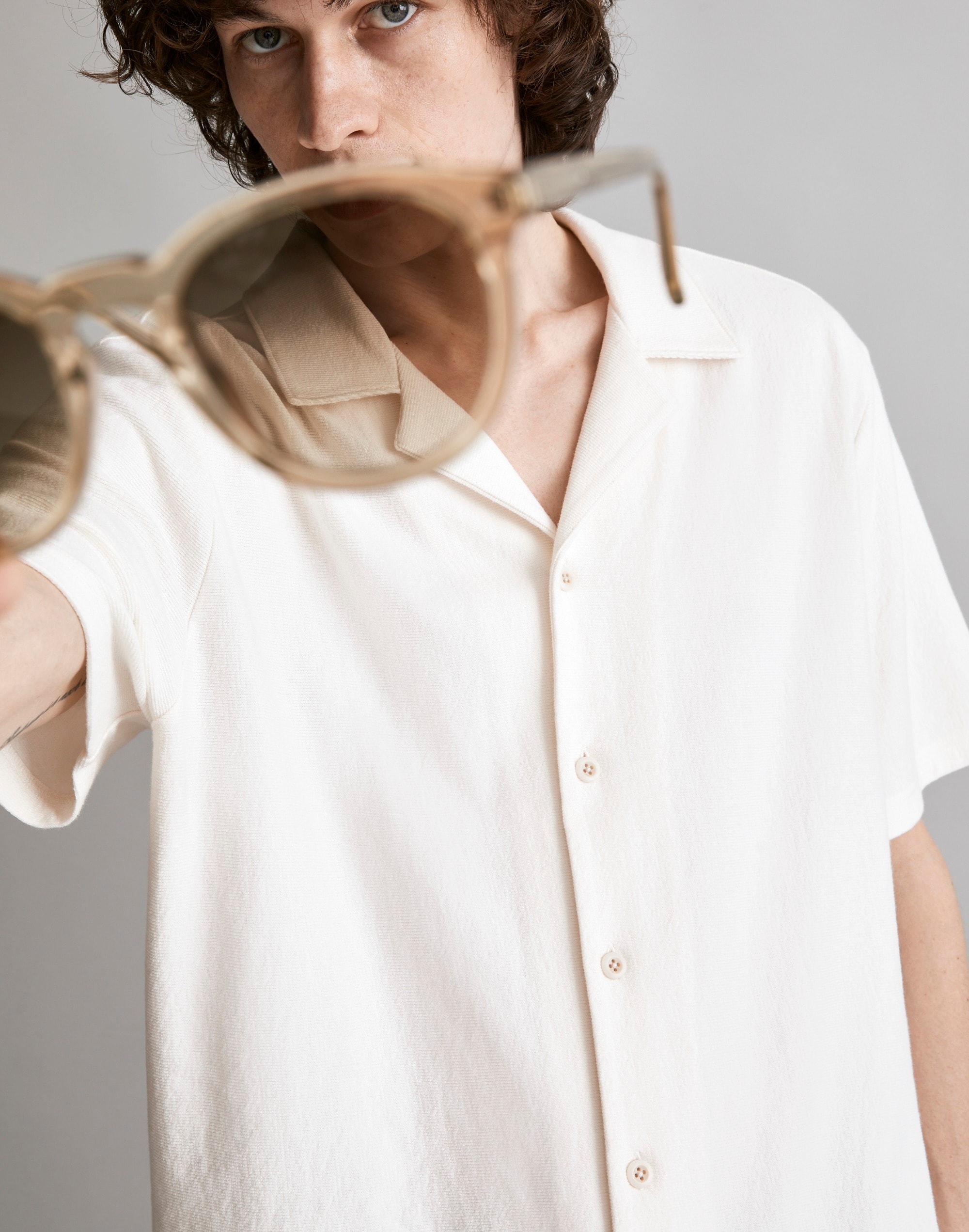 Textured Easy Short-Sleeve Shirt